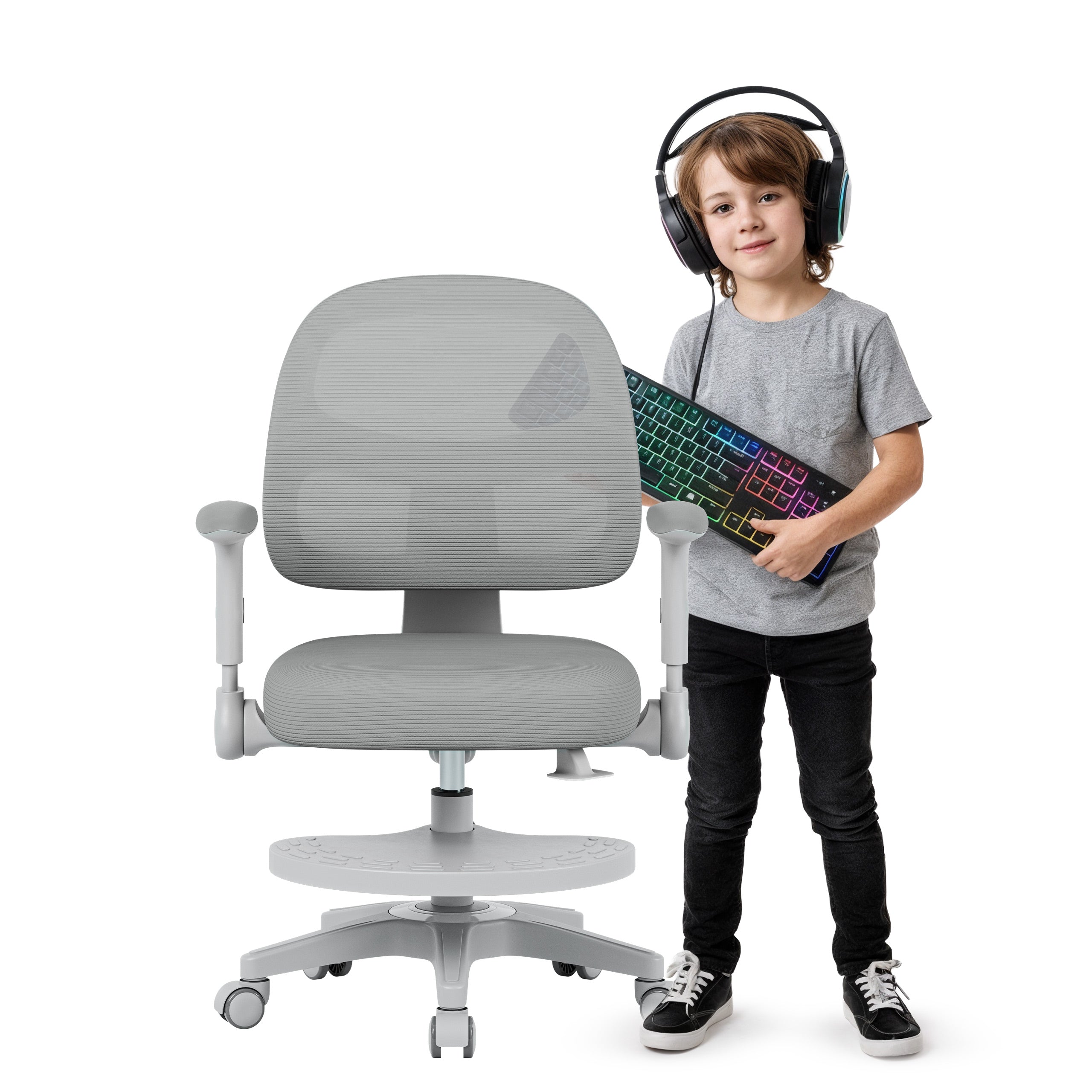 Otočná židle Mark Adler JUNIOR 5.0 šedá 