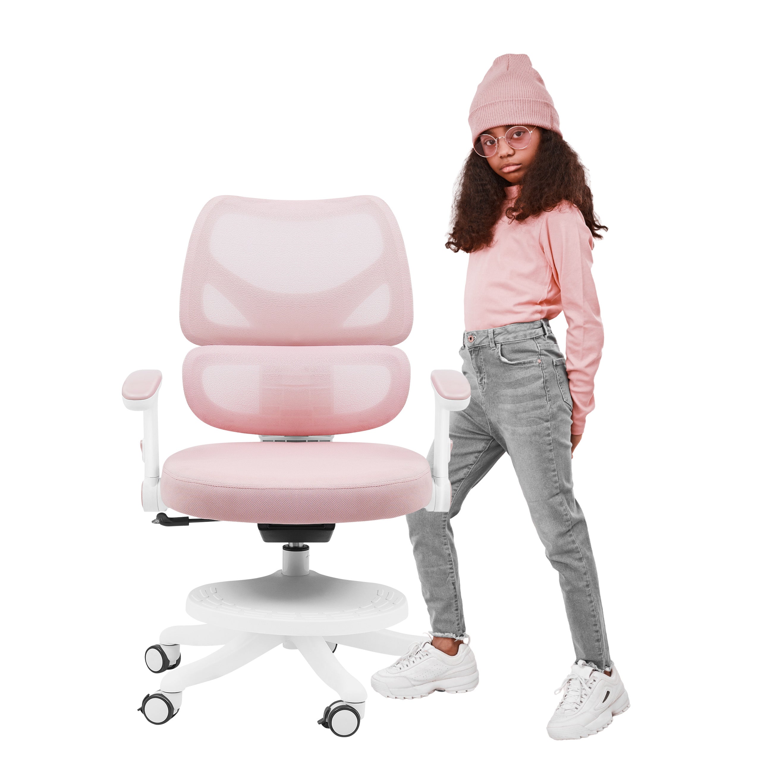 Otočná židlička Mark Adler Junior 5.3 růžová pro děti