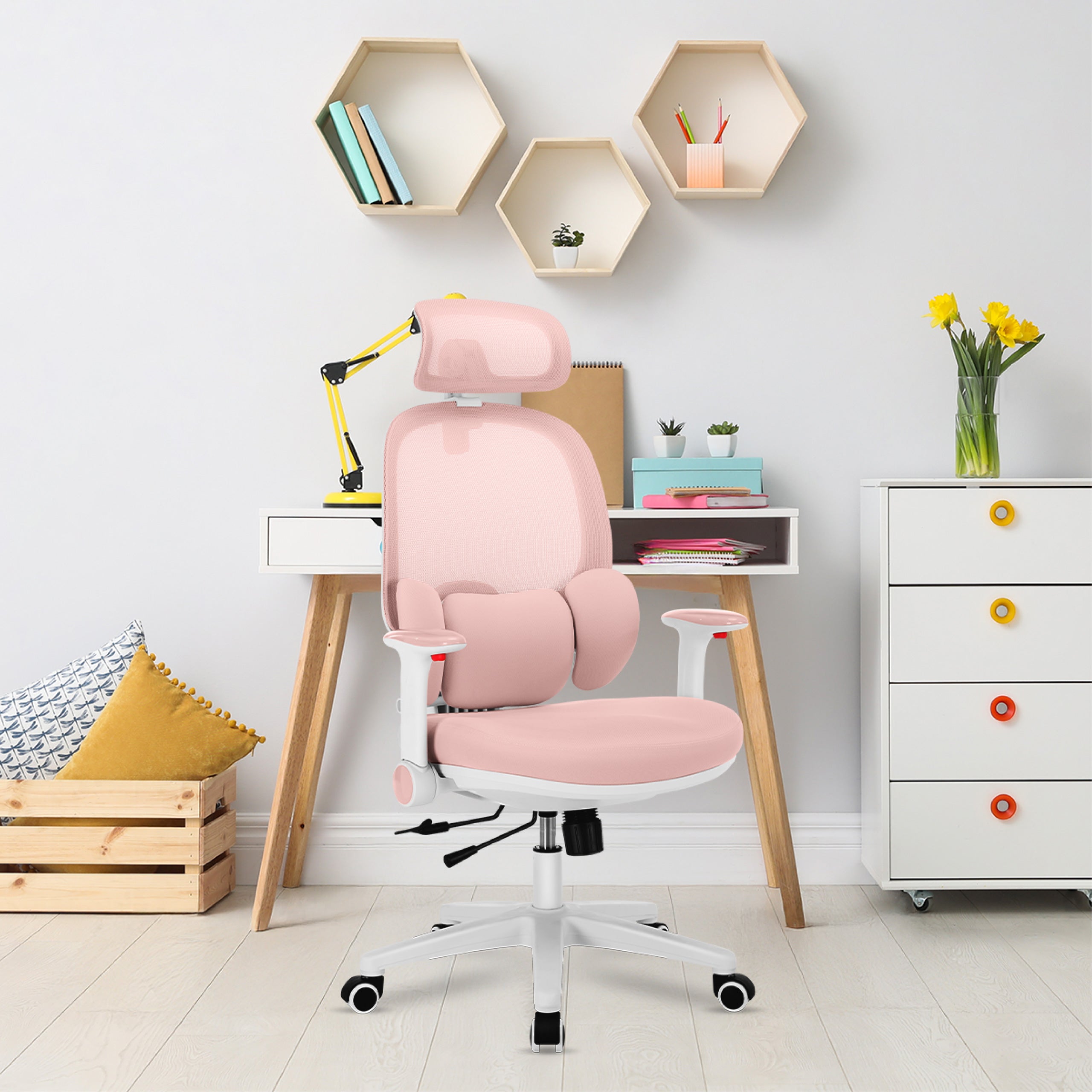 Dětská ergonomická židlička Mark Adler Junior 6.3 růžová