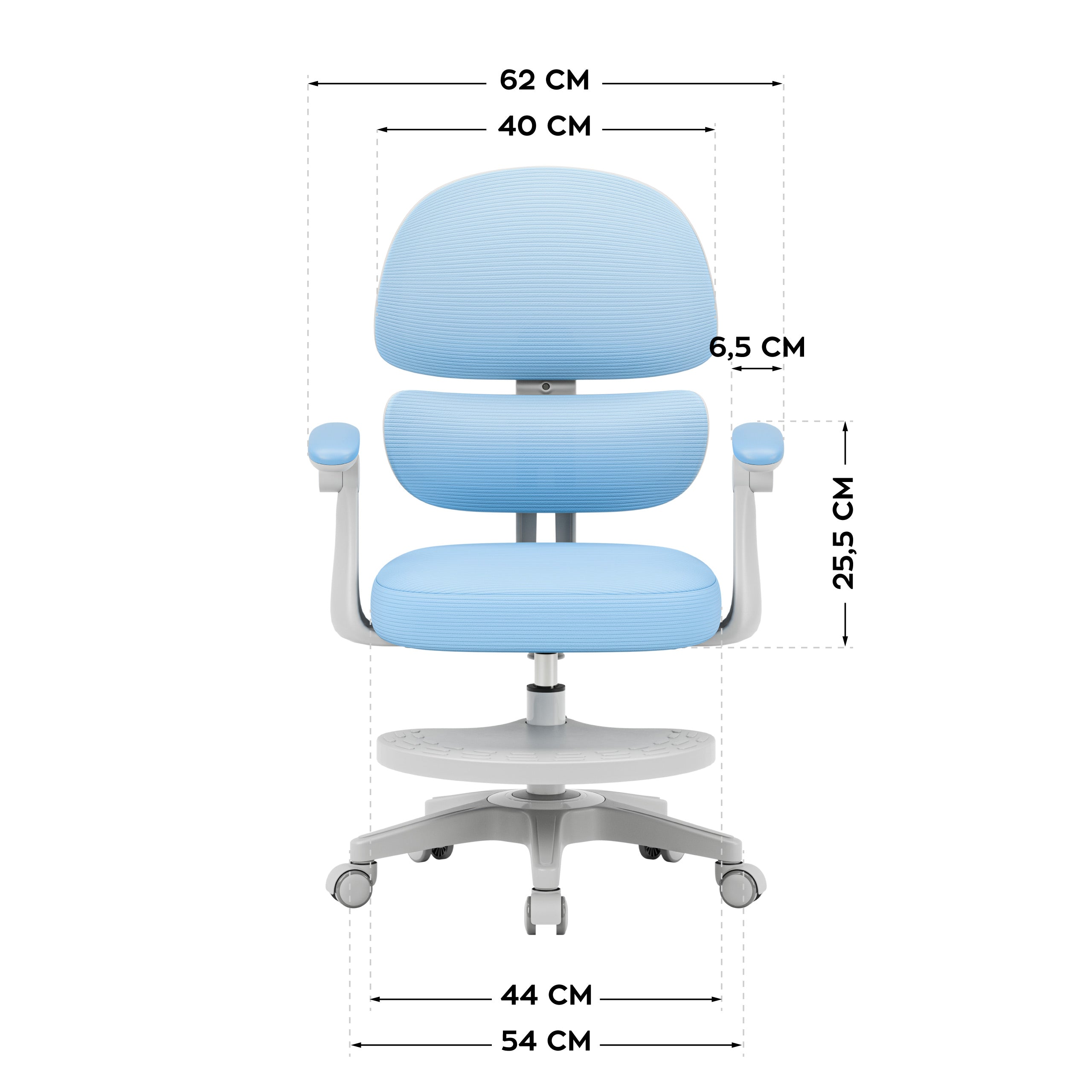 Dětská ergonomická židlička Mark Adler Junior 4.4 modrá 