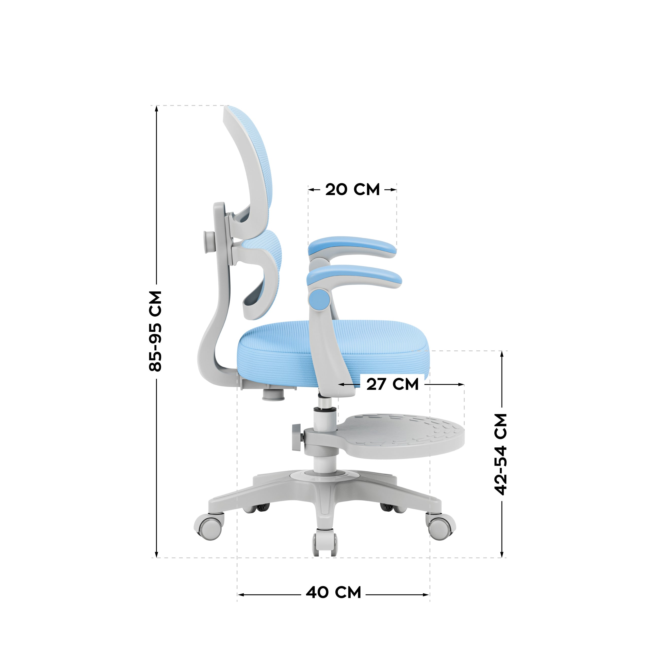Dětská ergonomická židlička Mark Adler Junior 4.4 modrá 