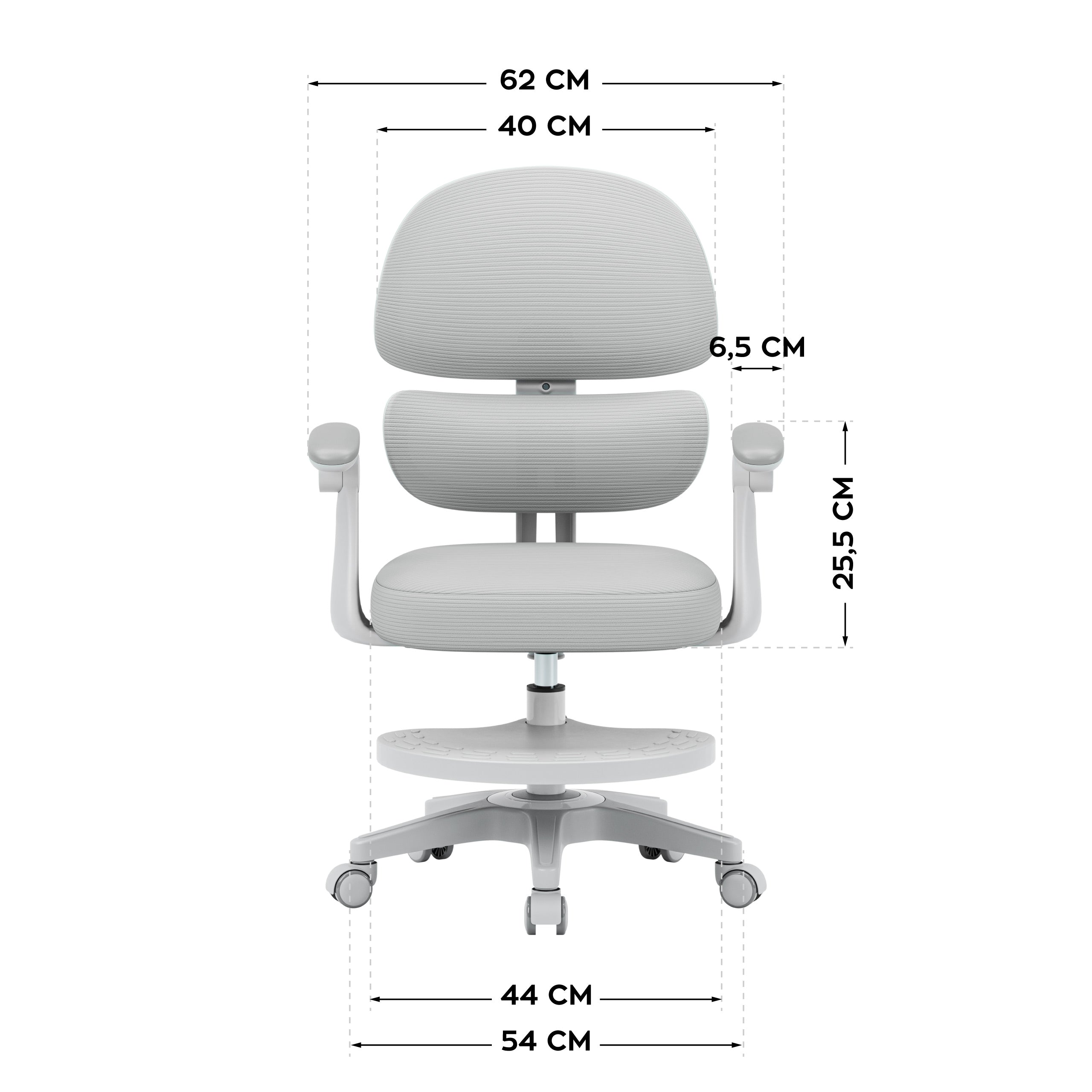 Ergonomická dětská židle Mark Adler Junior 4.4 Grey