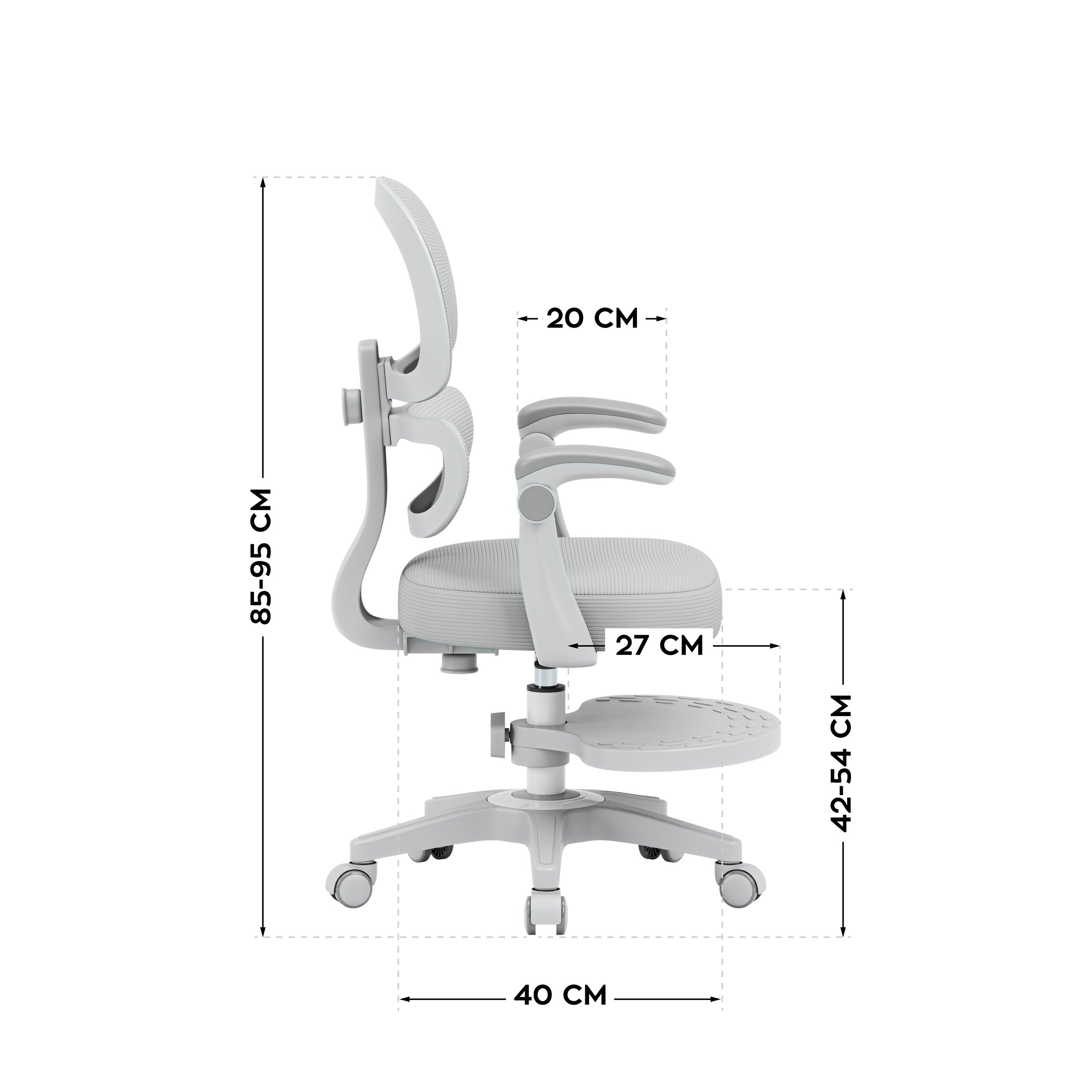 Ergonomická dětská židle Mark Adler Junior 4.4 Grey