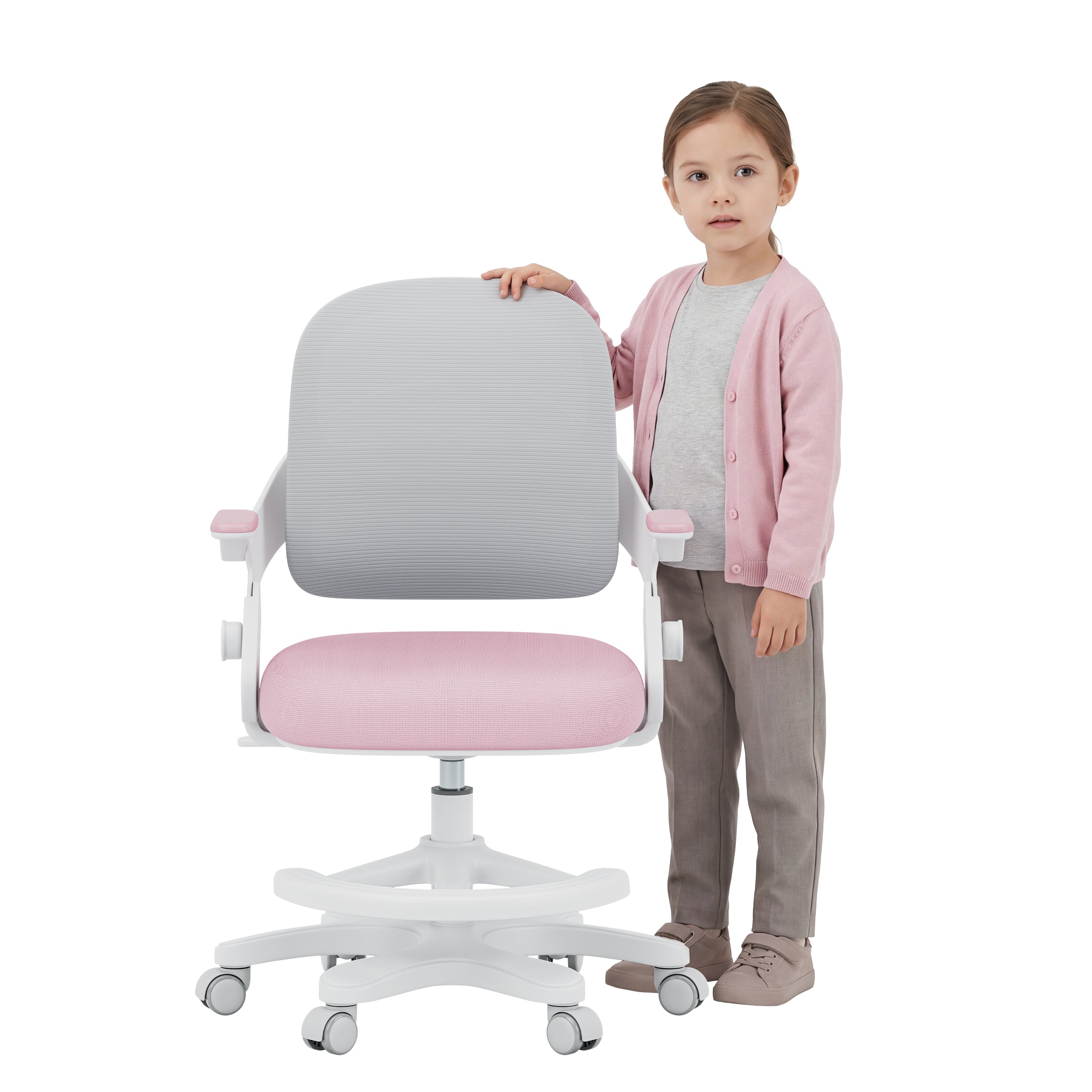 Dětská židle k psacímu stolu Mark Adler Junior 4.3 Pink-grey