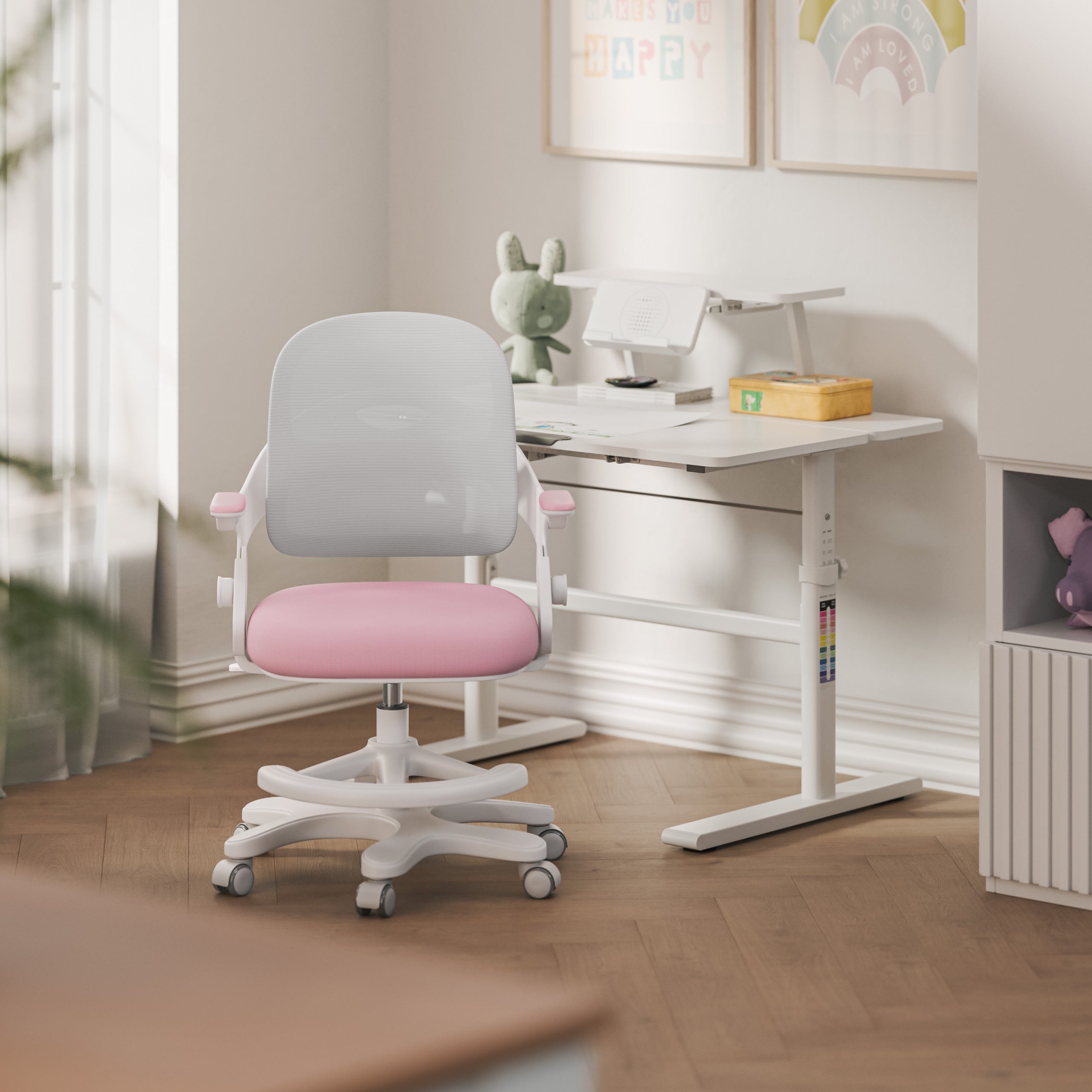 Dětská židle k psacímu stolu Mark Adler Junior 4.3 Pink-grey