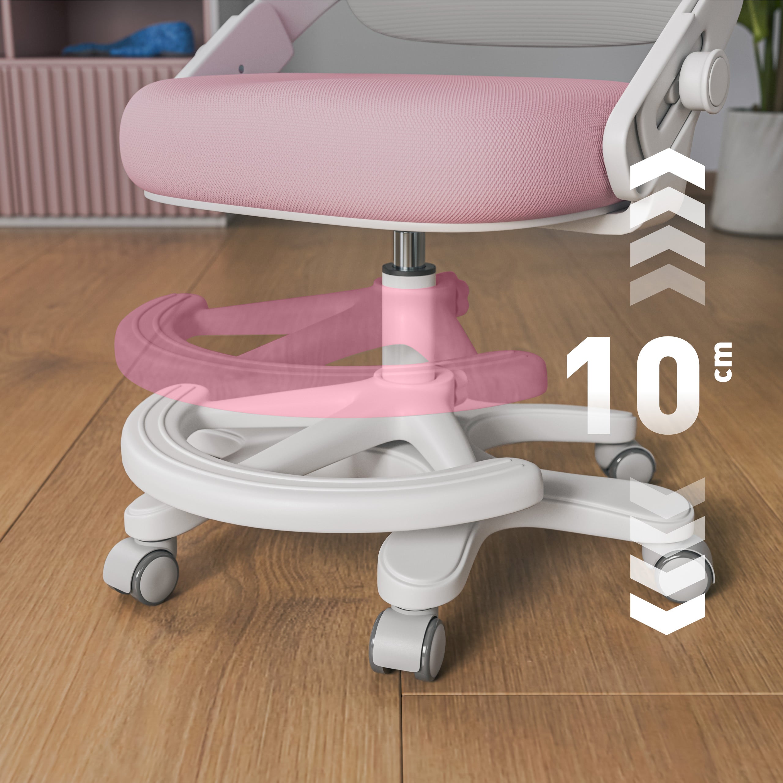 Dětská židle k psacímu stolu Mark Adler Junior 4.3 Pink-grey