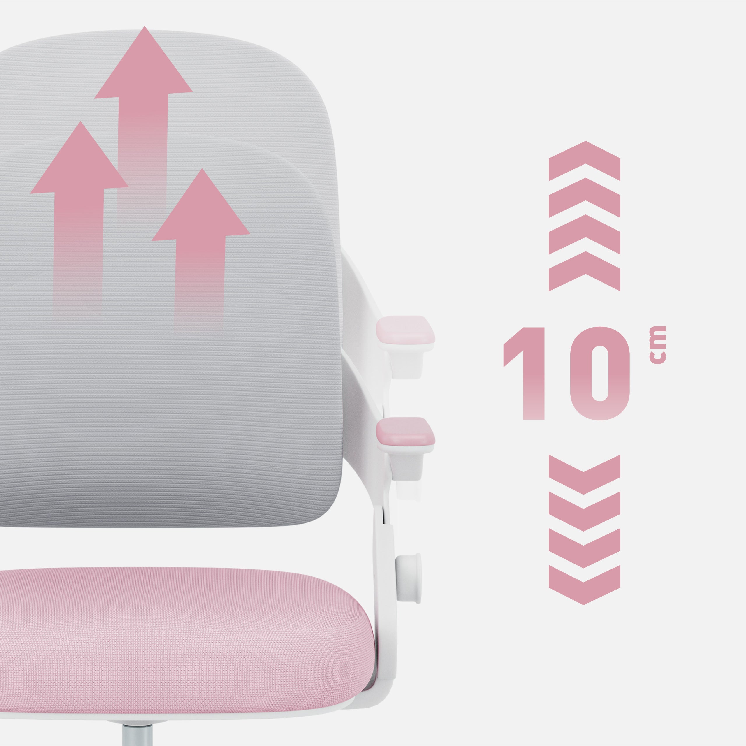 Dětská židle k psacímu stolu Mark Adler Junior 4.3 Pink-grey