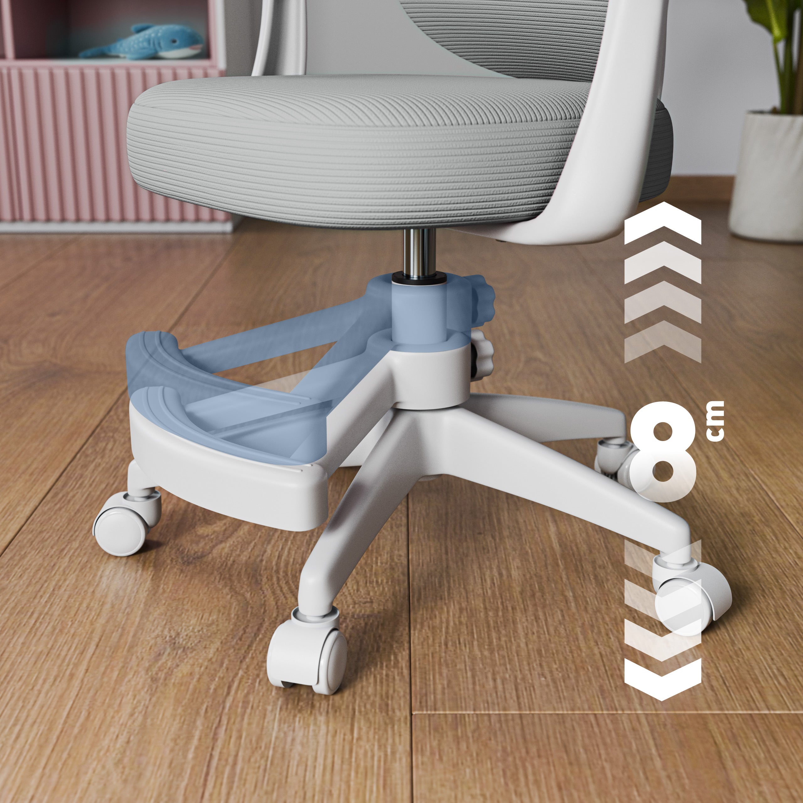 Dětská kancelářská židle Mark Adler Junior 4.5 šedá