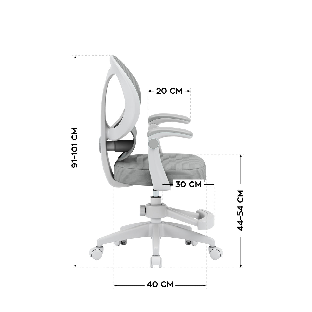 Dětská kancelářská židle Mark Adler Junior 4.5 šedá