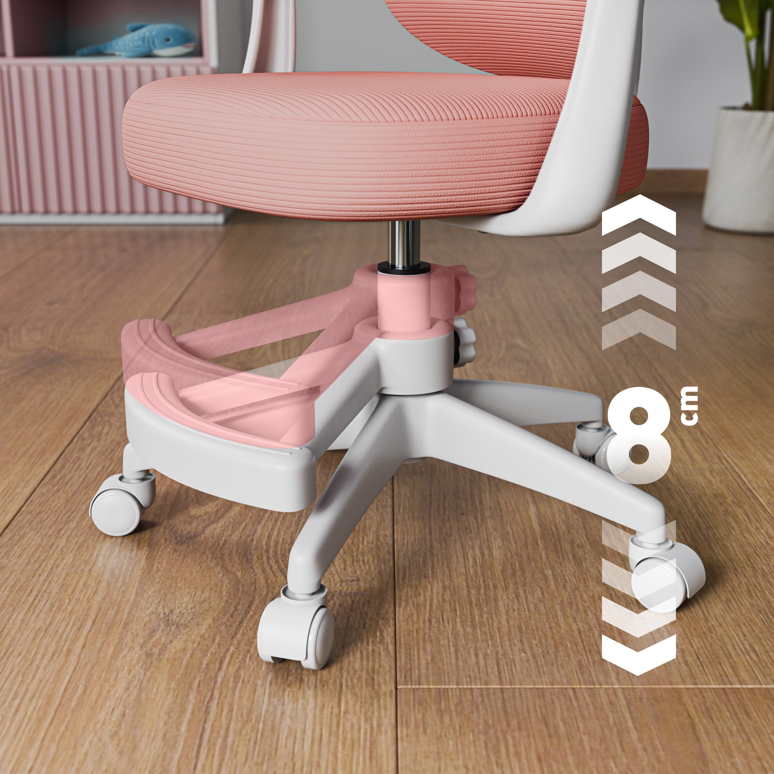 Dětská kancelářská židle Mark Adler Junior 4.5 růžová