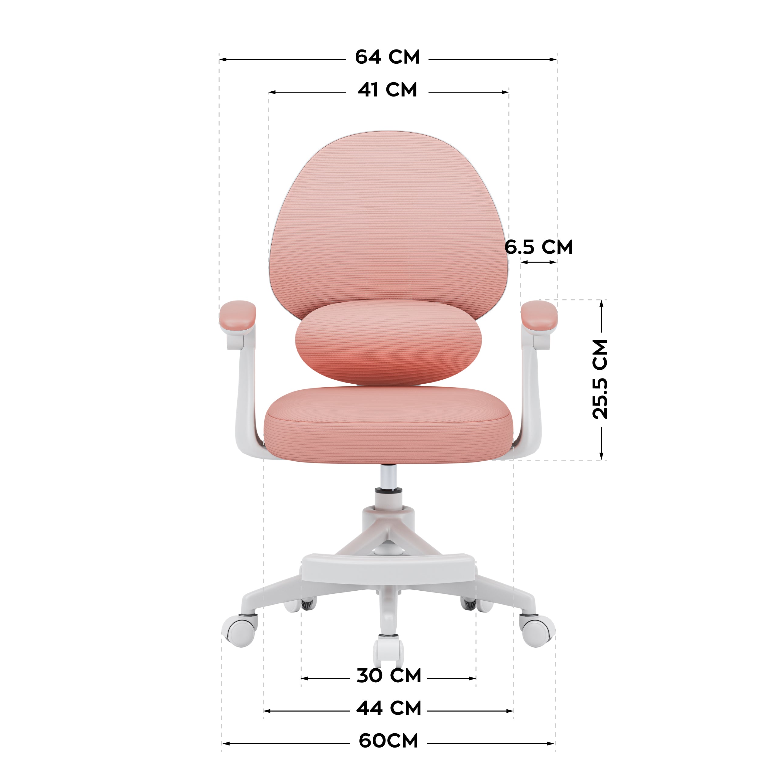 Dětská kancelářská židle Mark Adler Junior 4.5 růžová