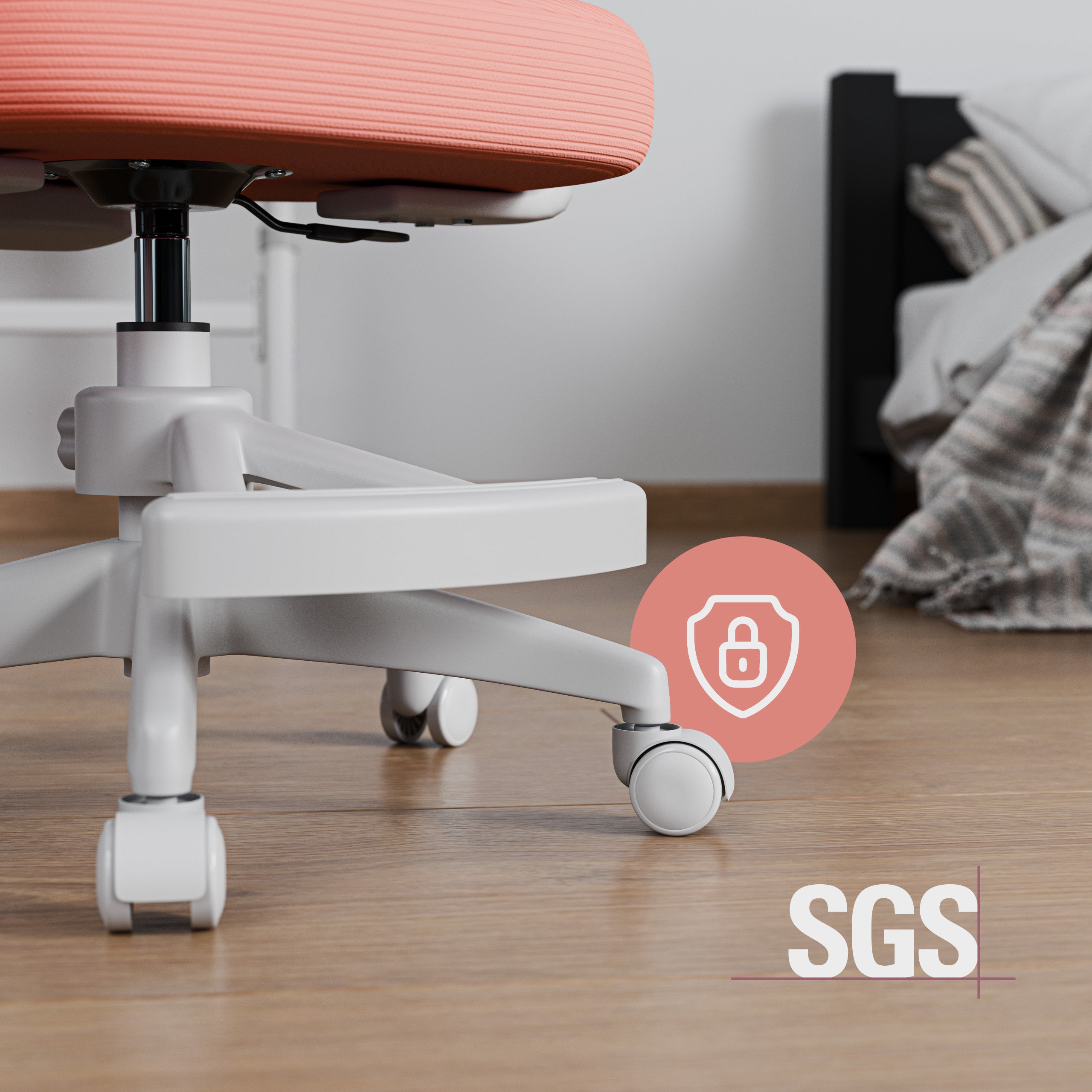 Dětská kancelářská židle Mark Adler Junior 4.5 růžová