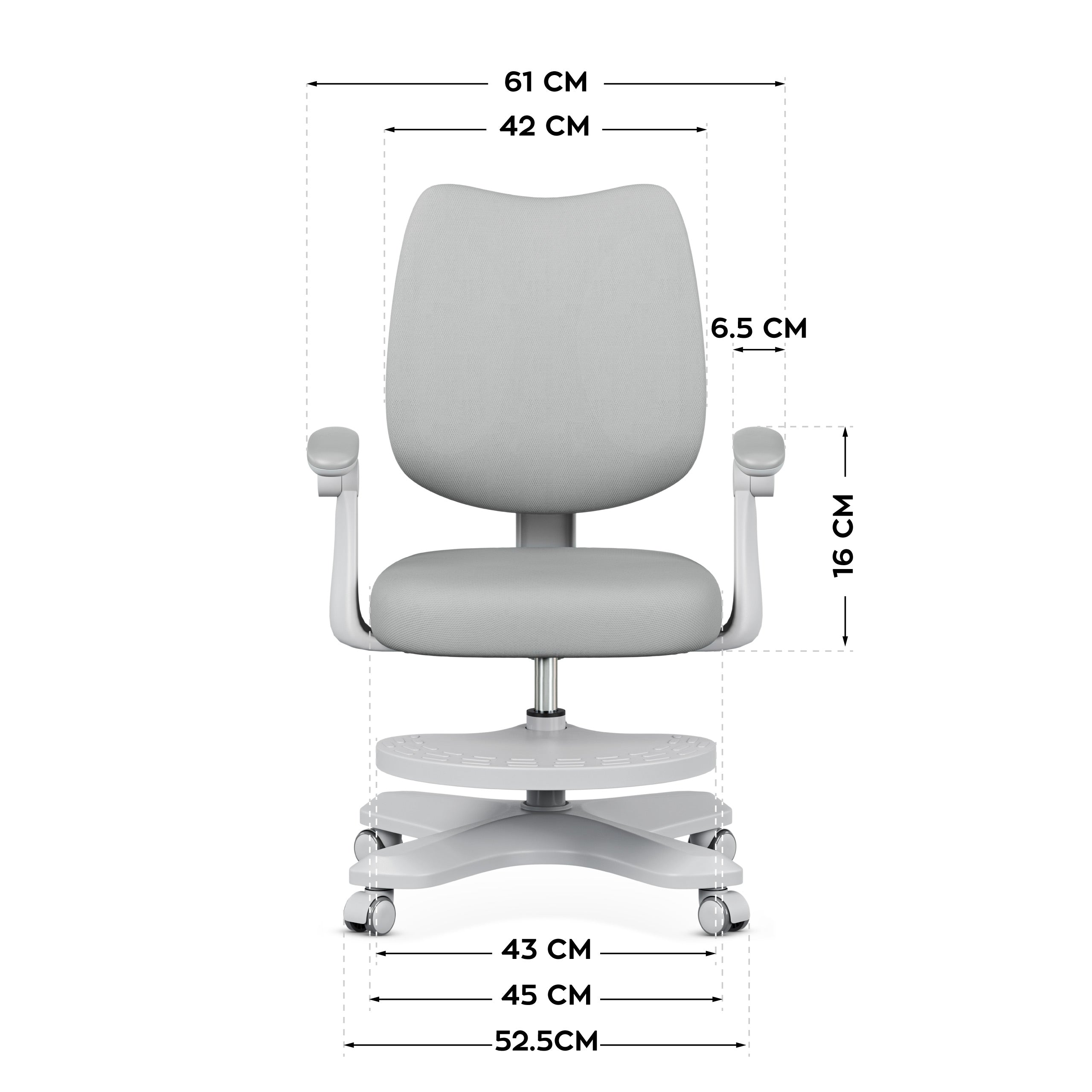Dětská ergonomická židlička Mark Adler Junior 4.6 šedá