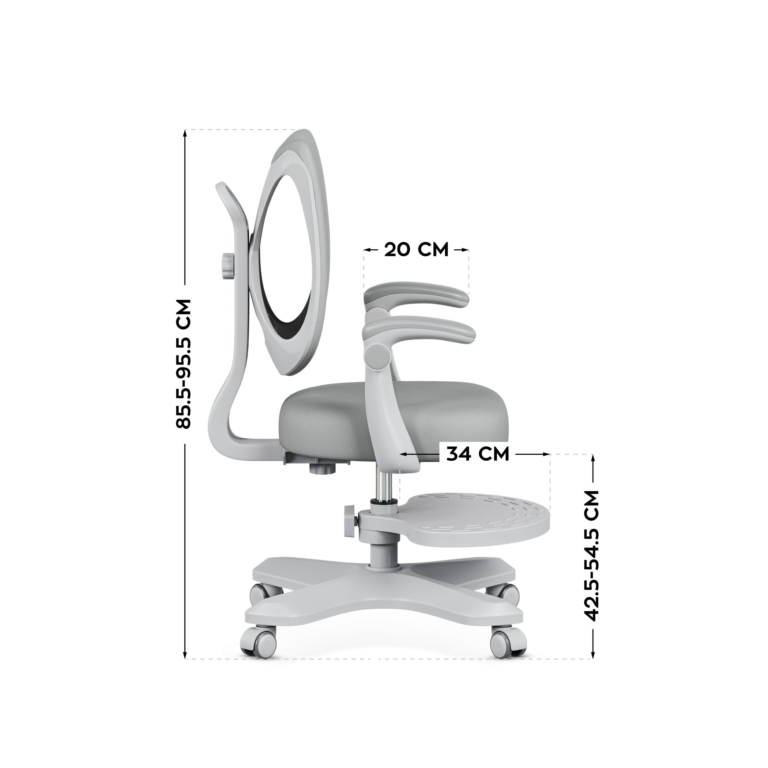 Dětská ergonomická židlička Mark Adler Junior 4.6 šedá