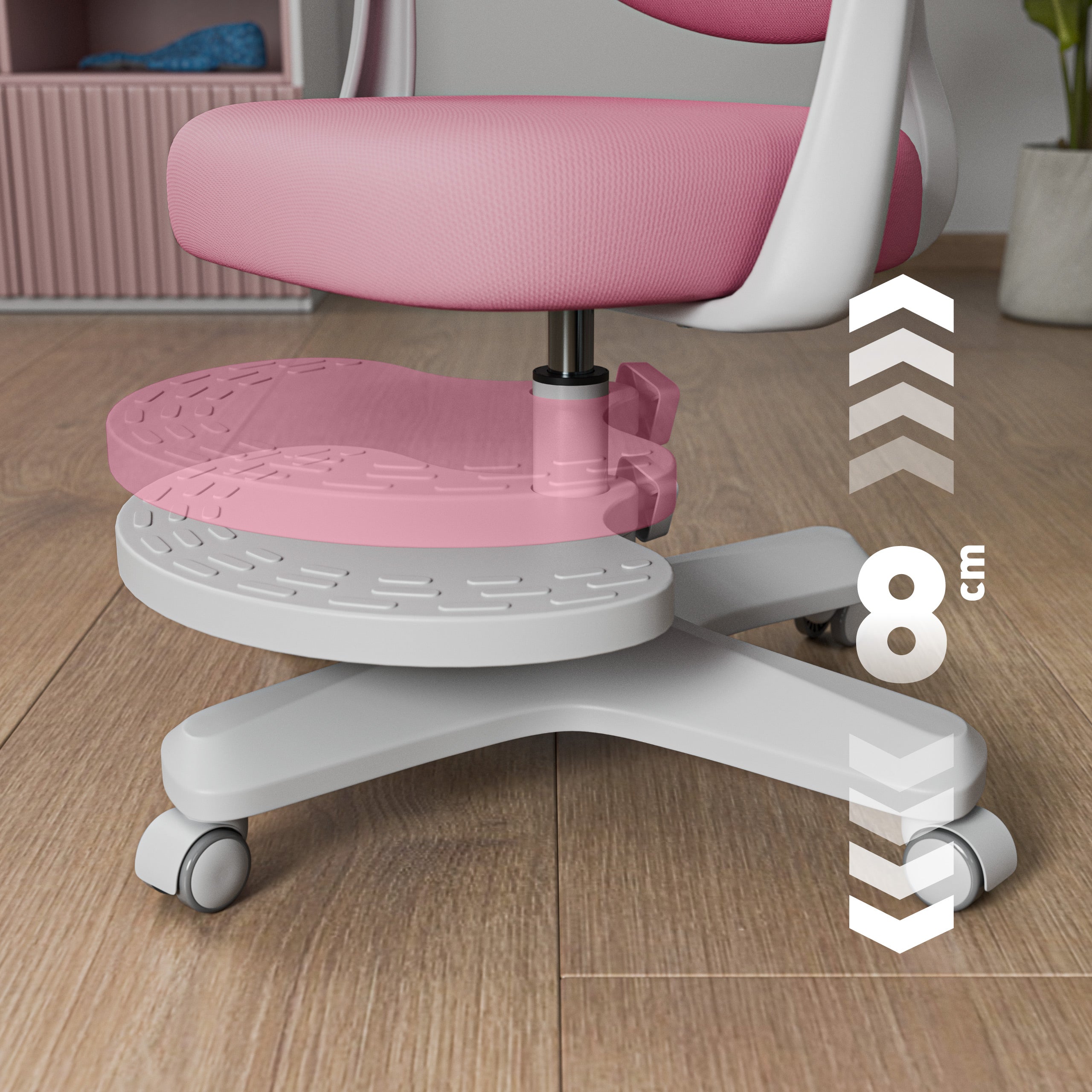 Dětská ergonomická židlička Mark Adler Junior 4.6 růžová