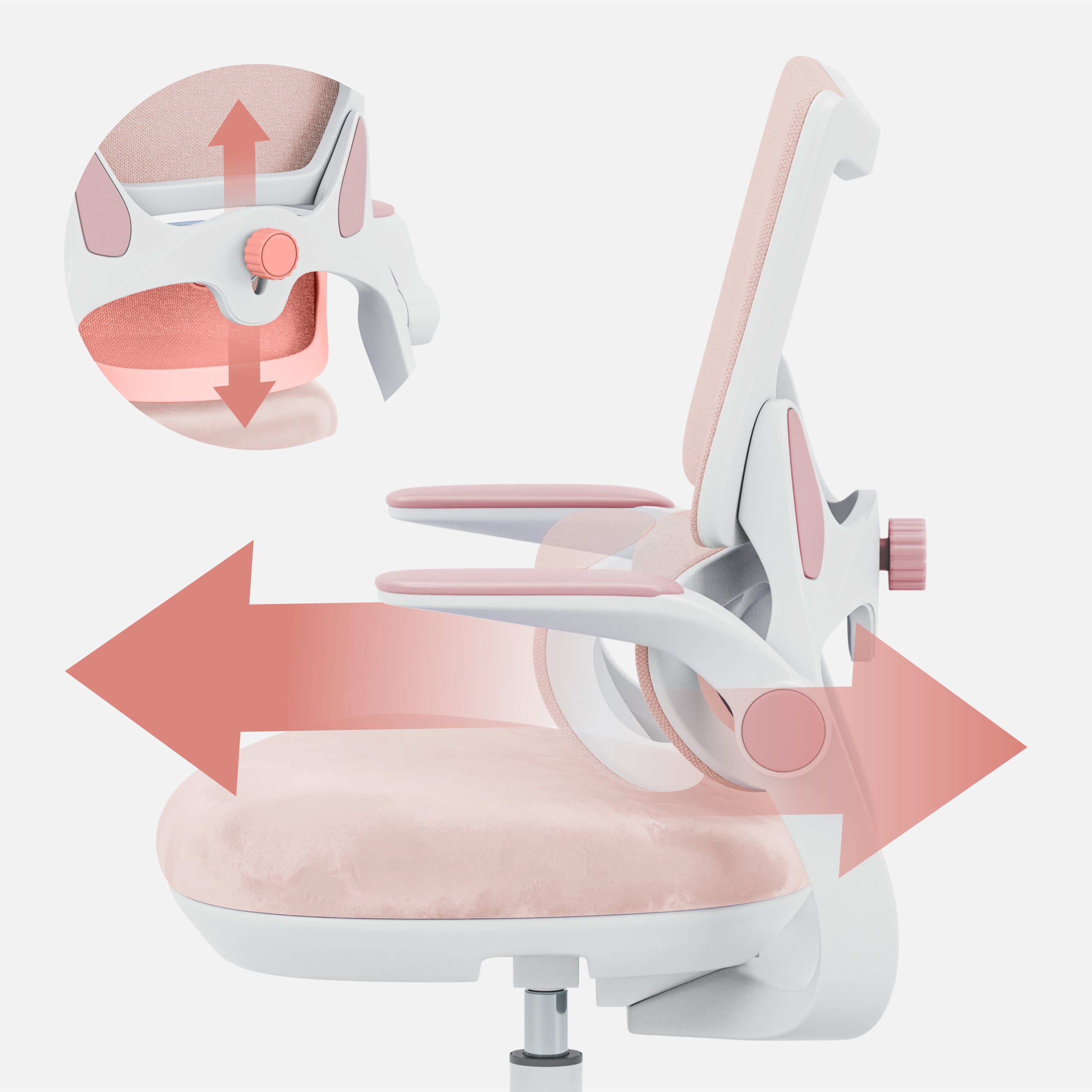 Dětská židle k psacímu stolu Mark Adler Junior 5.7 Pink