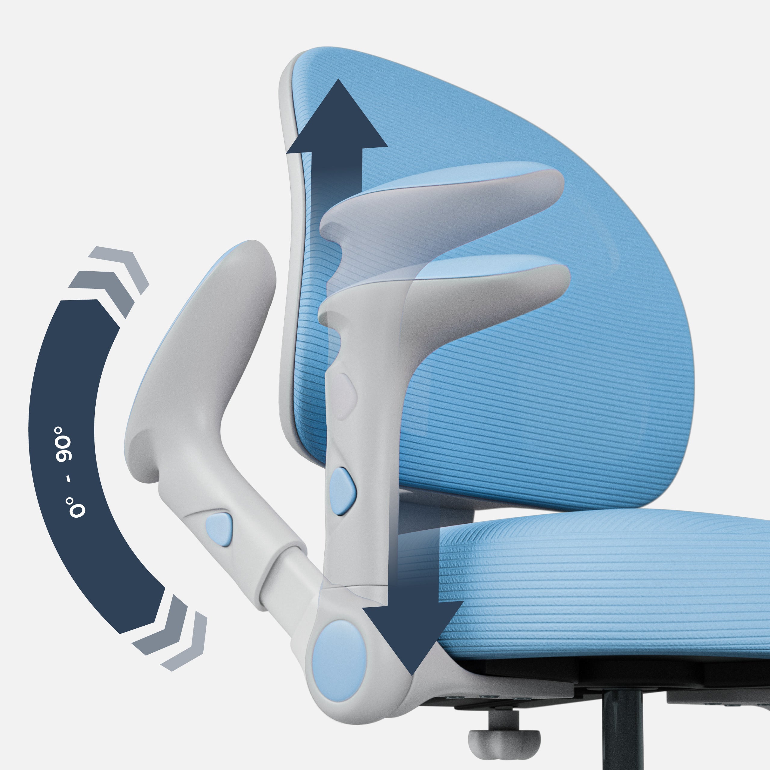 Otočná židle Mark Adler JUNIOR 5.0 modrý