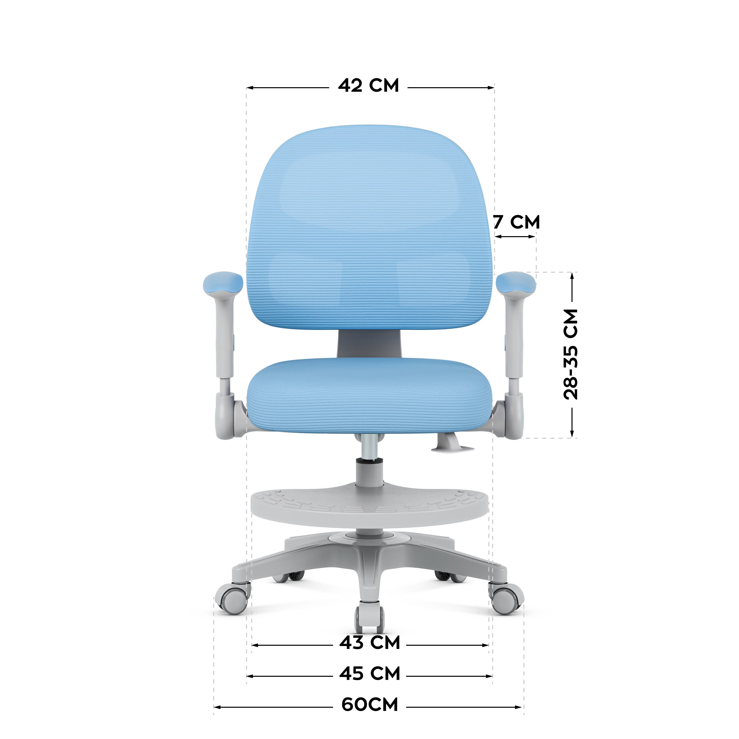 Otočná židle Mark Adler JUNIOR 5.0 modrý