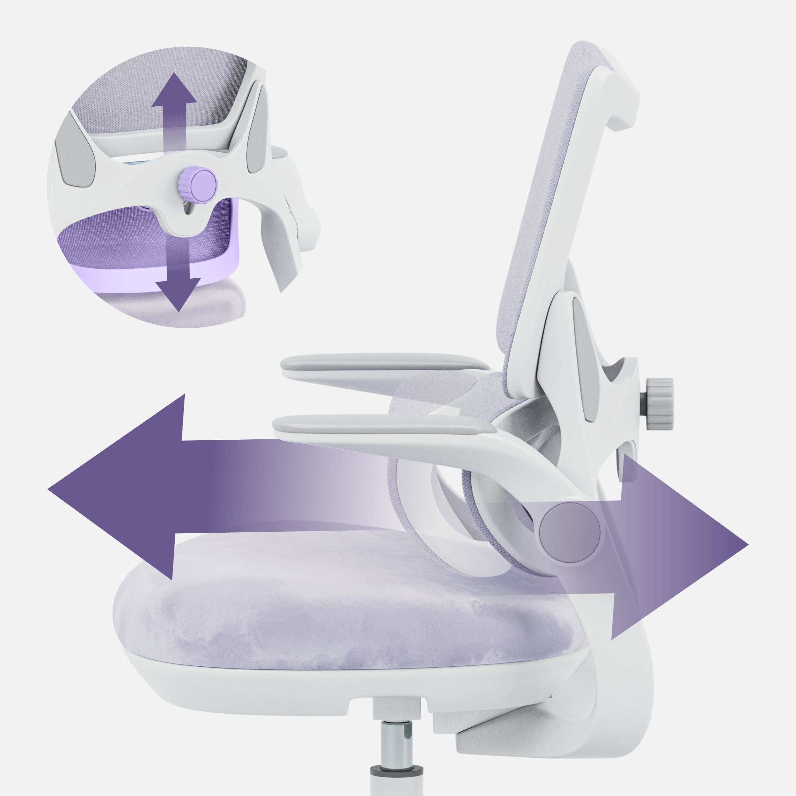 Dětská židle k psacímu stolu Mark Adler Junior 5.7 Purple