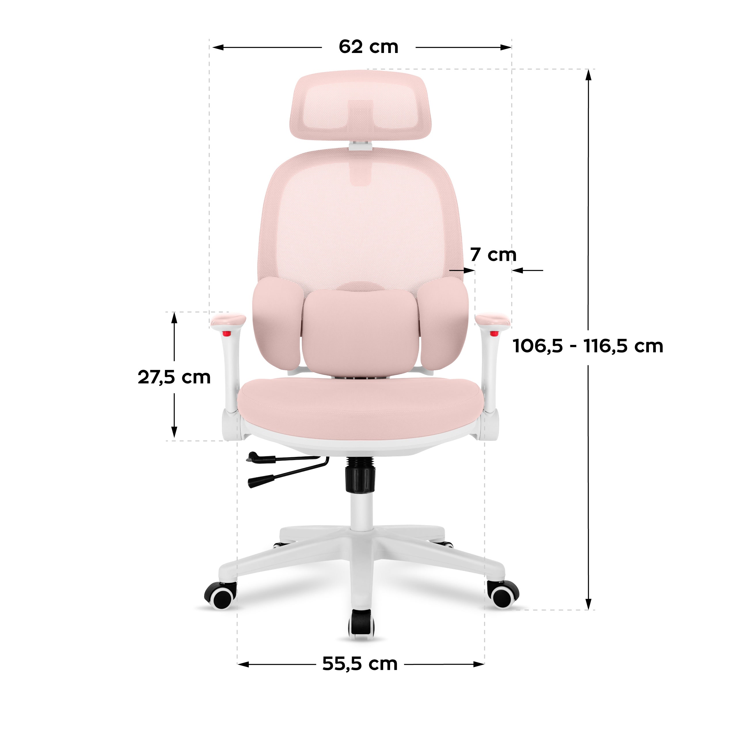Dětská ergonomická židlička Mark Adler Junior 6.3 růžová