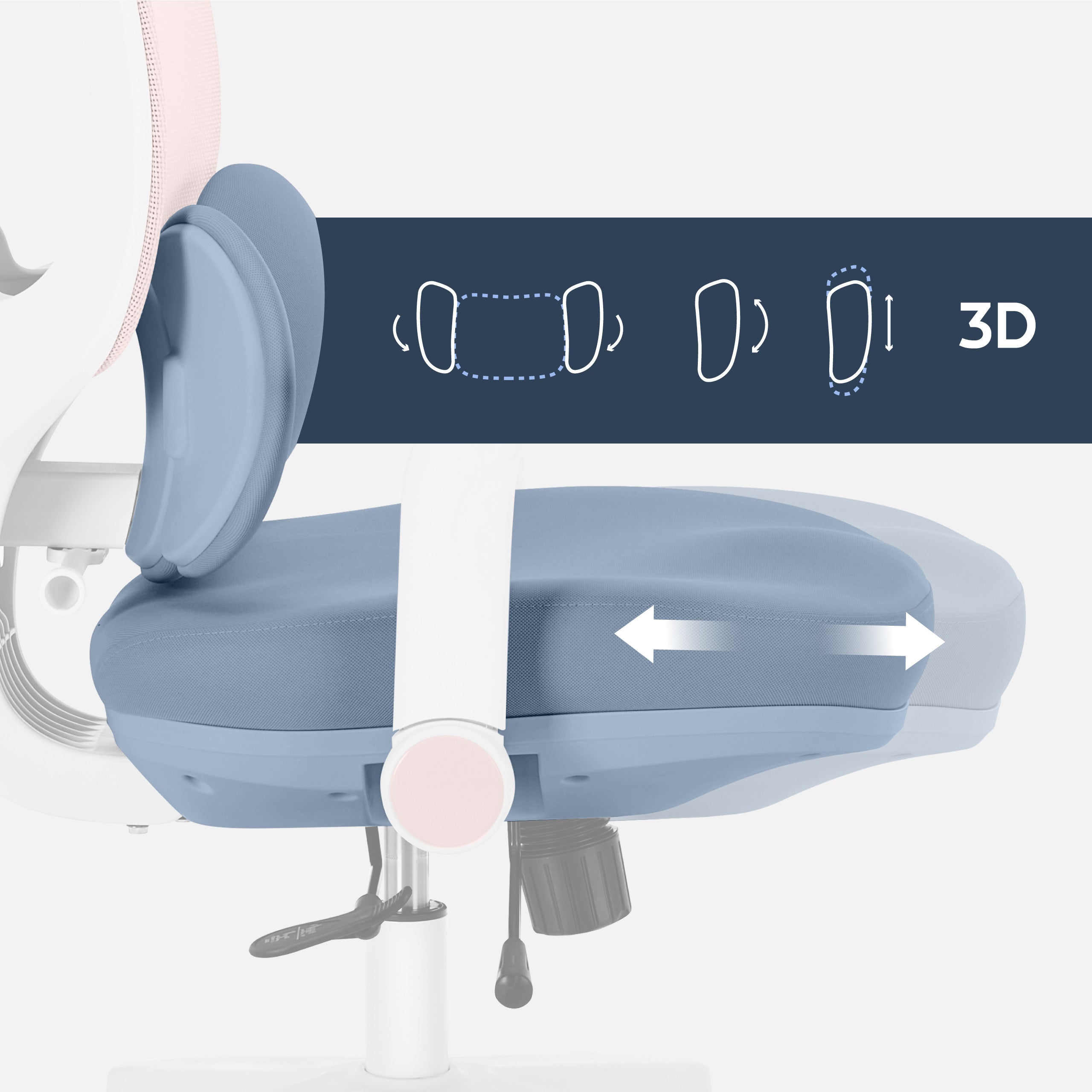 Dětská ergonomická židlička Mark Adler Junior 6.3 růžová