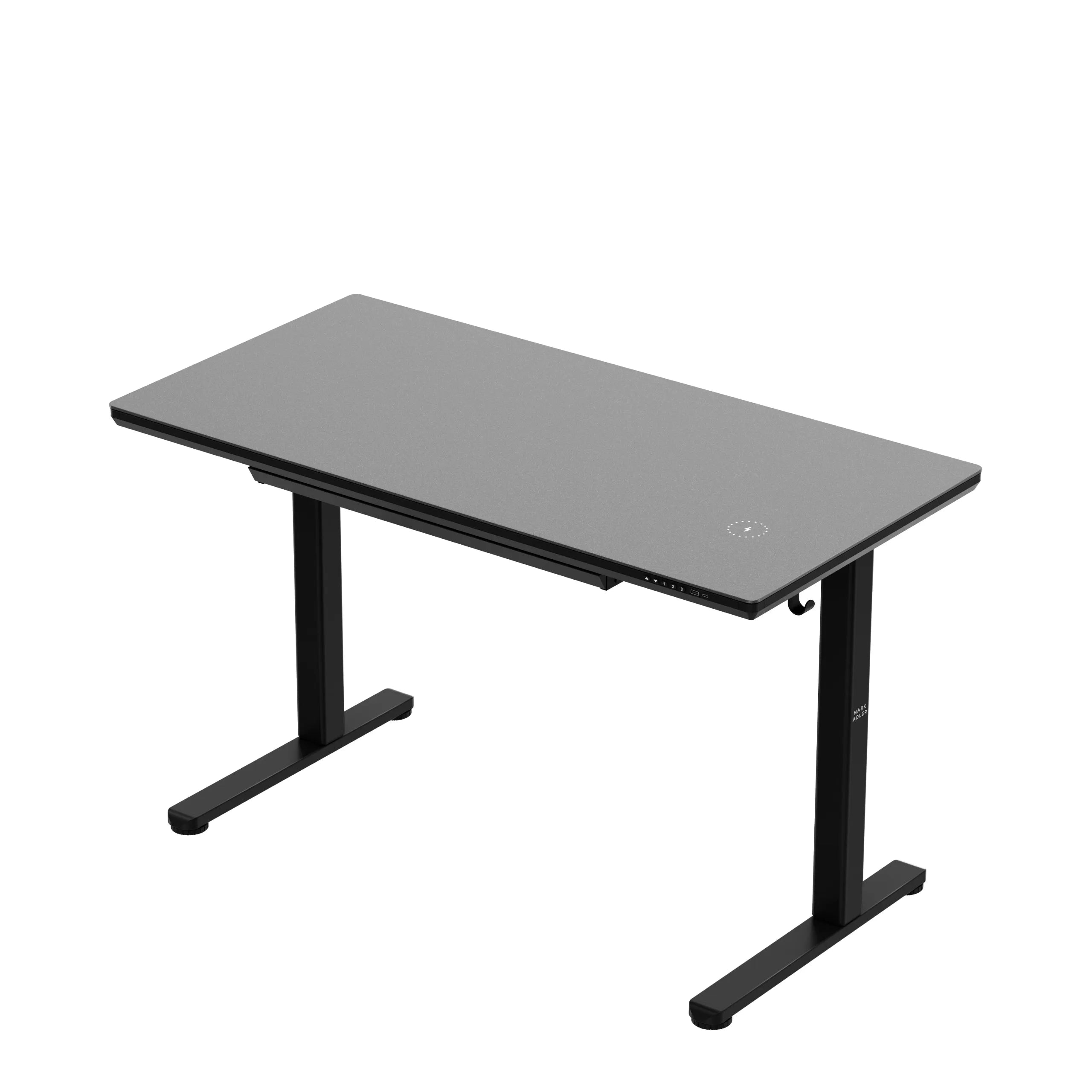 Elektrický stůl Mark Adler Leader 8.5, černý, se skleněnou deskou 