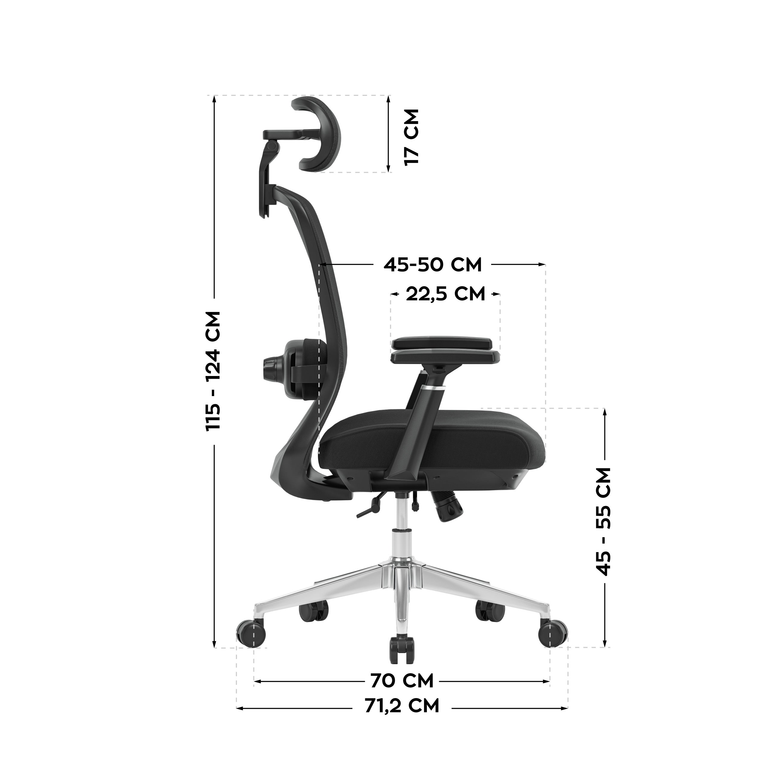 Kancelářské křeslo s masáží Mark Adler Leadpro 6.0 Black