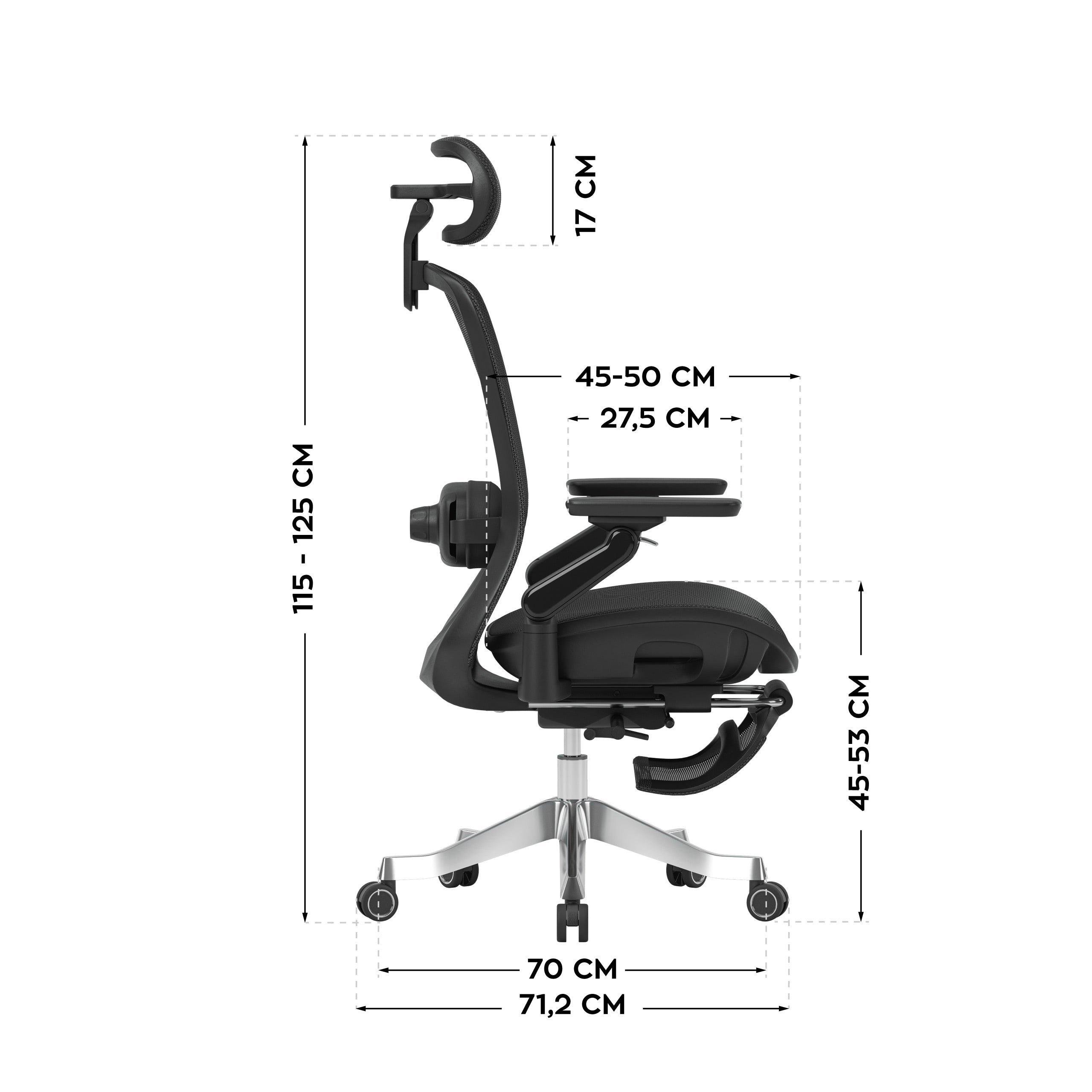 Ergonomické křeslo s masáží Mark Adler Leadpro 8.7 Black