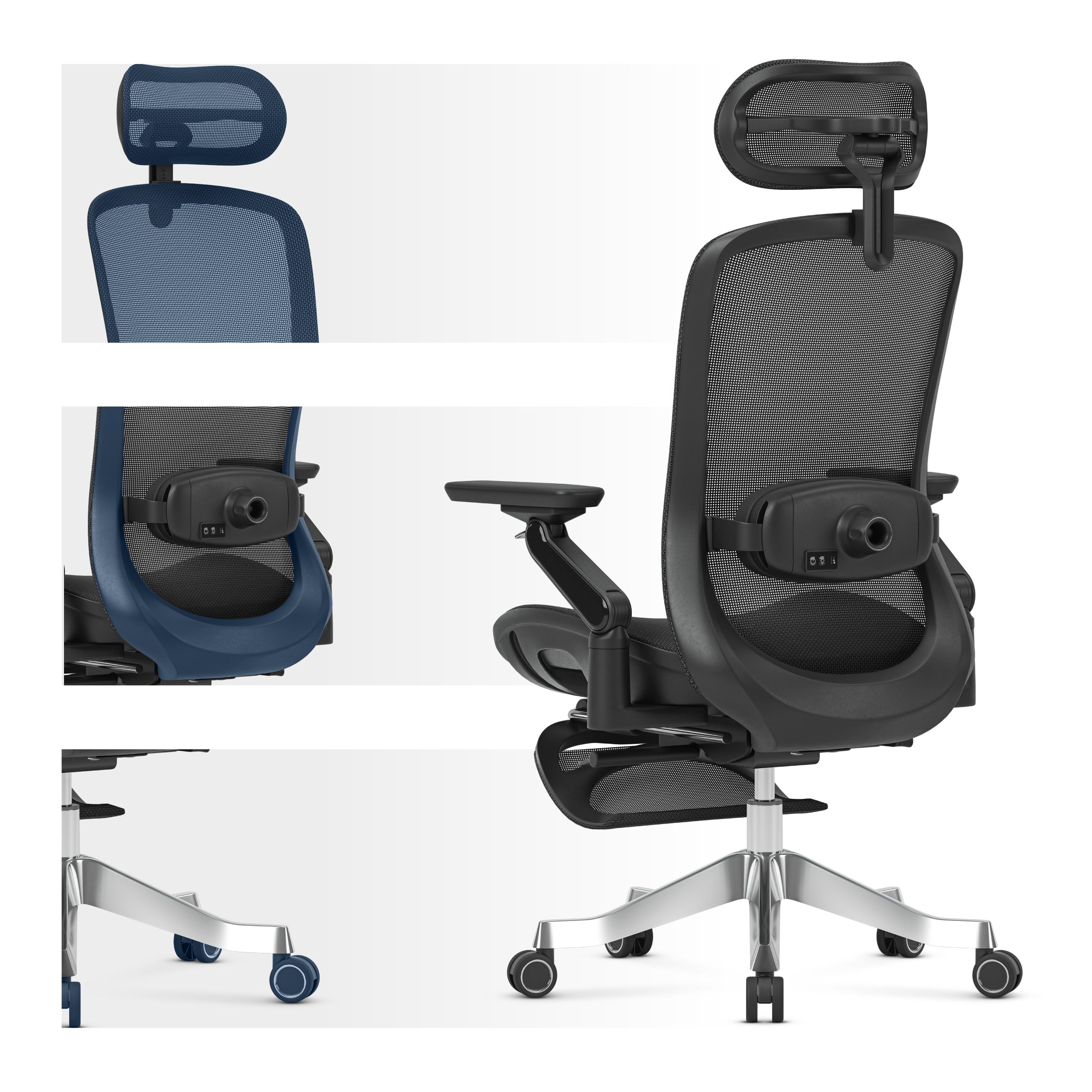 Ergonomické křeslo s masáží Mark Adler Leadpro 8.7 Black