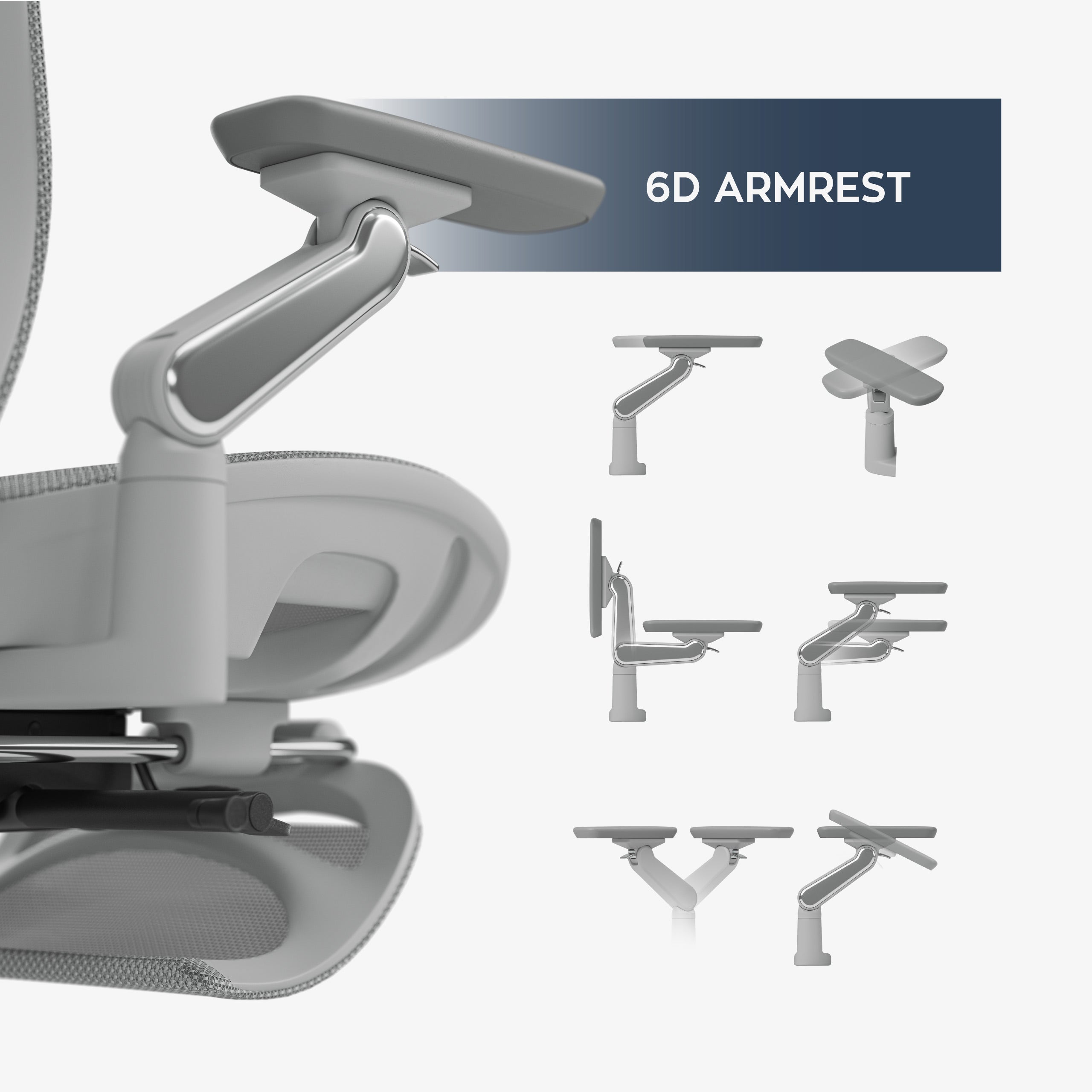 Ergonomické křeslo s masáží Mark Adler Leadpro 8.7 Grey