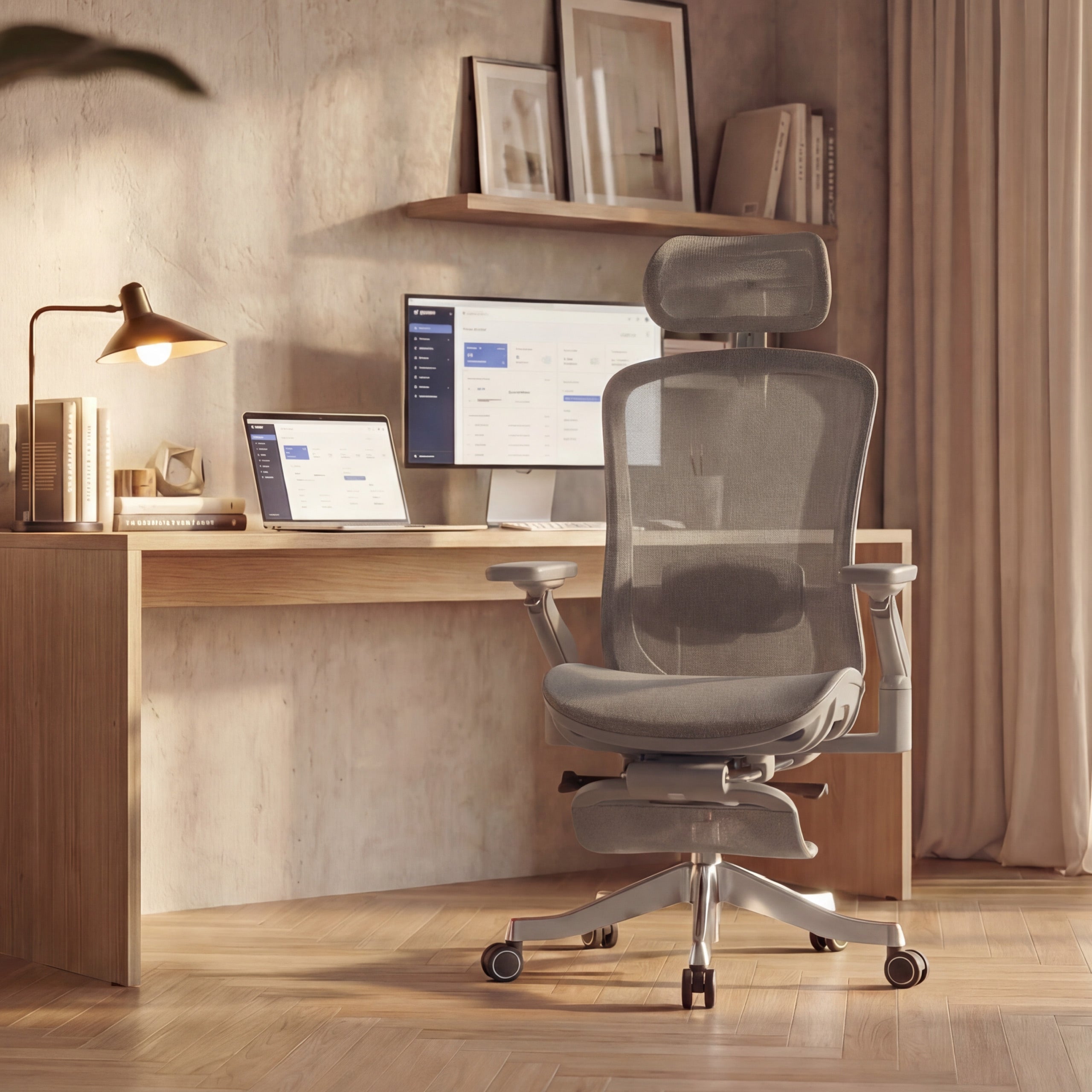 Ergonomické křeslo s masáží Mark Adler Leadpro 8.7 Grey