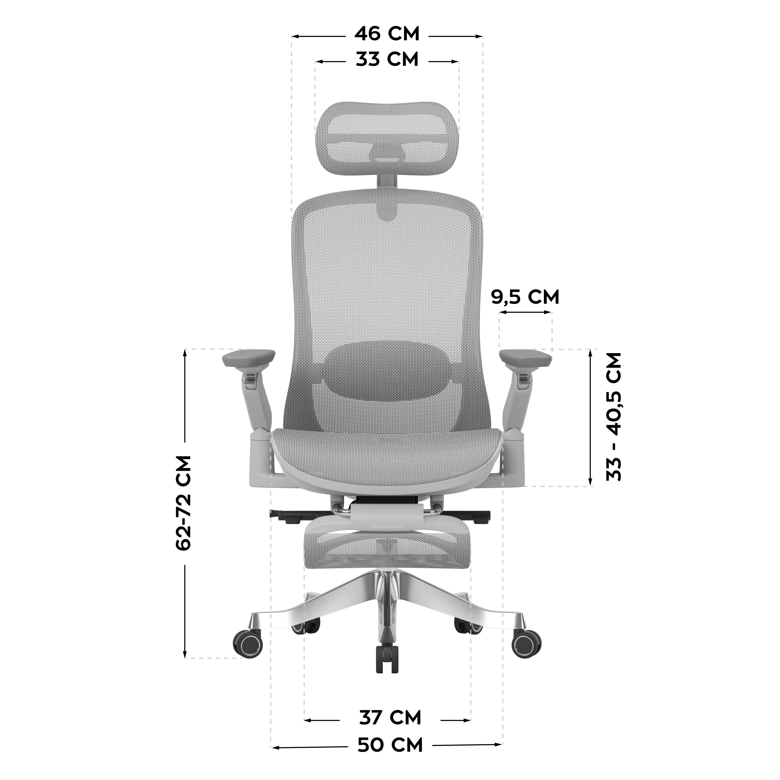 Ergonomické křeslo s masáží Mark Adler Leadpro 8.7 Grey