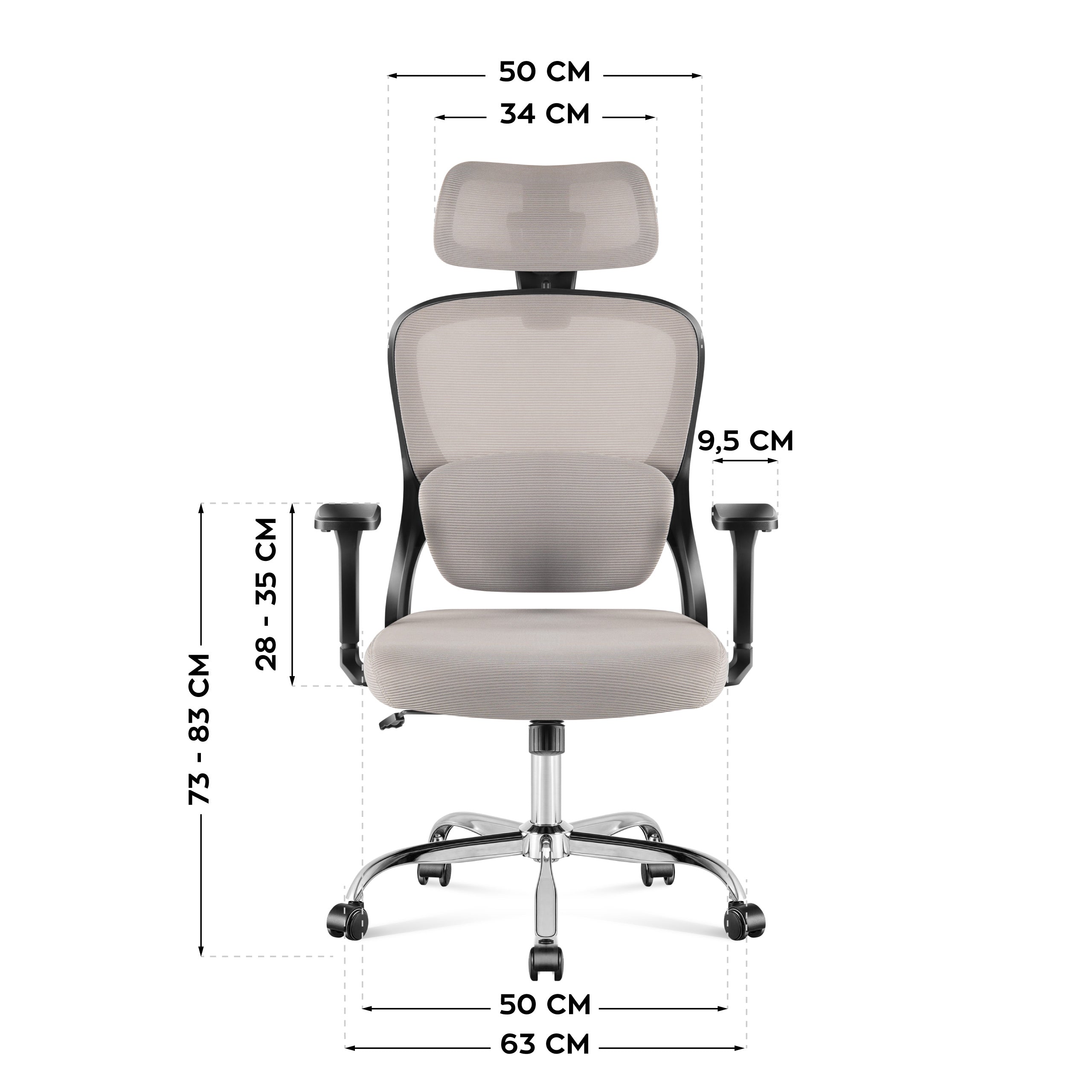 Kancelářská židle Mark Adler Manager 3.2 šedá 