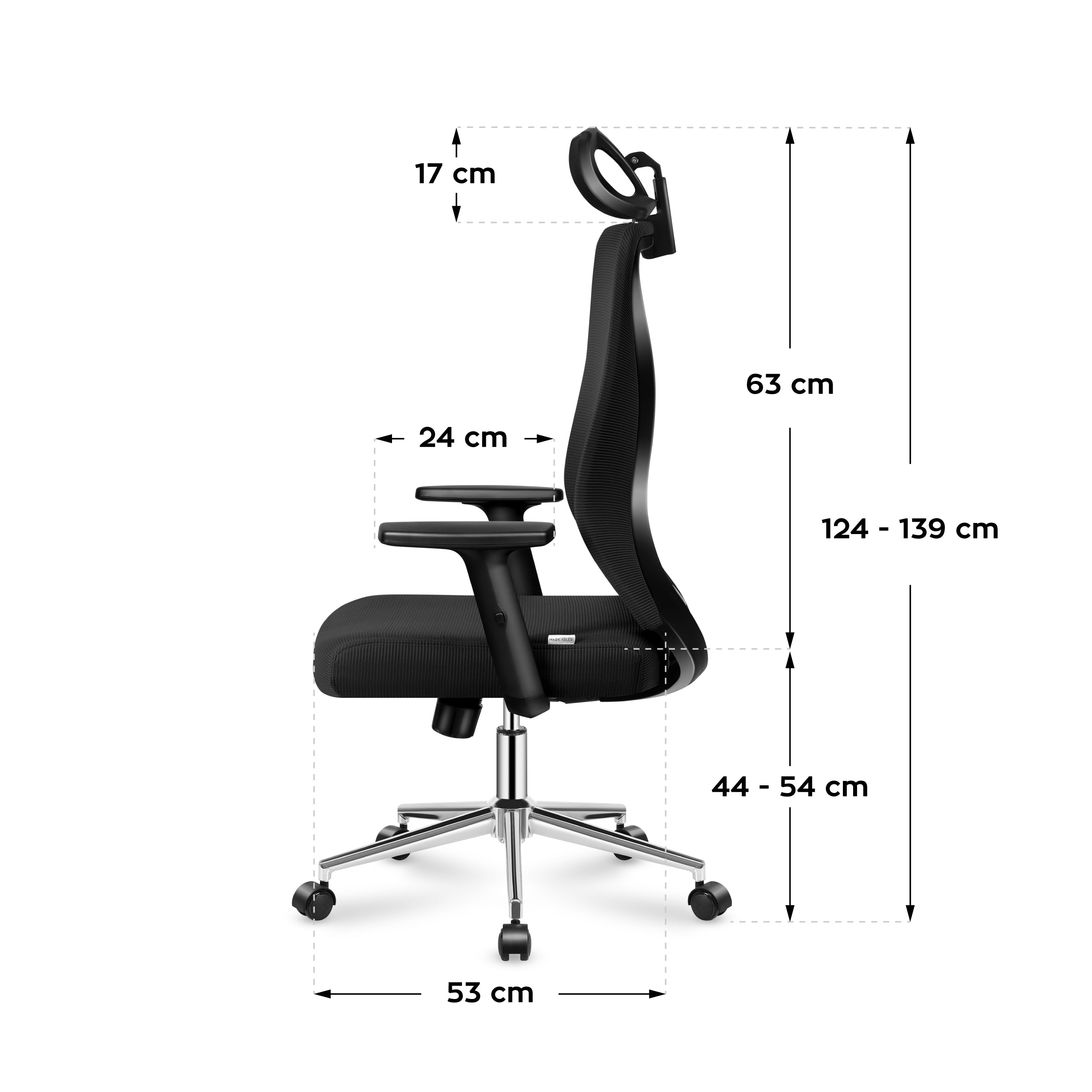 Kancelářská židle Mark Adler Manager 3.5 černá 