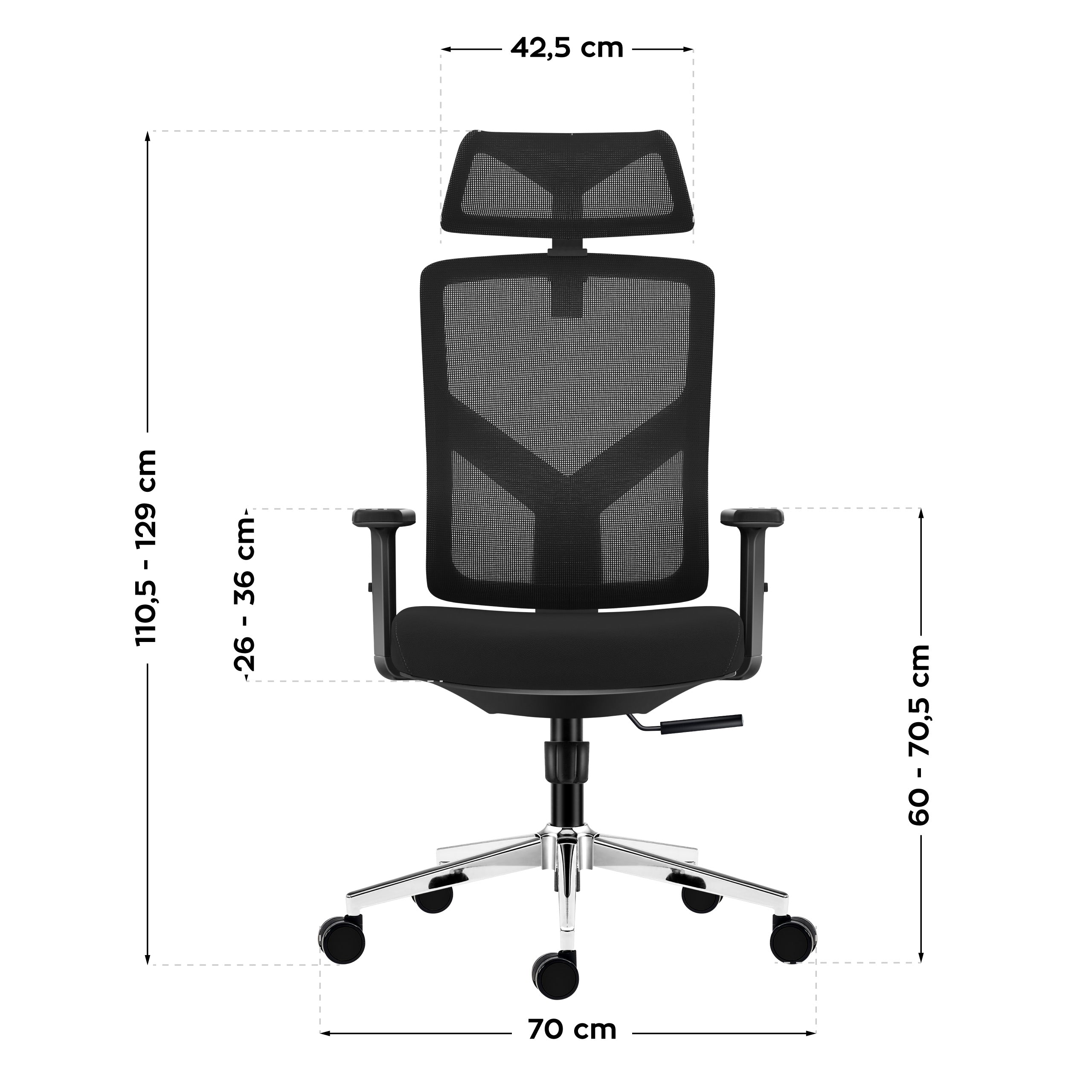 Ergonomická židle Mark Adler Manager 3.3, černá 