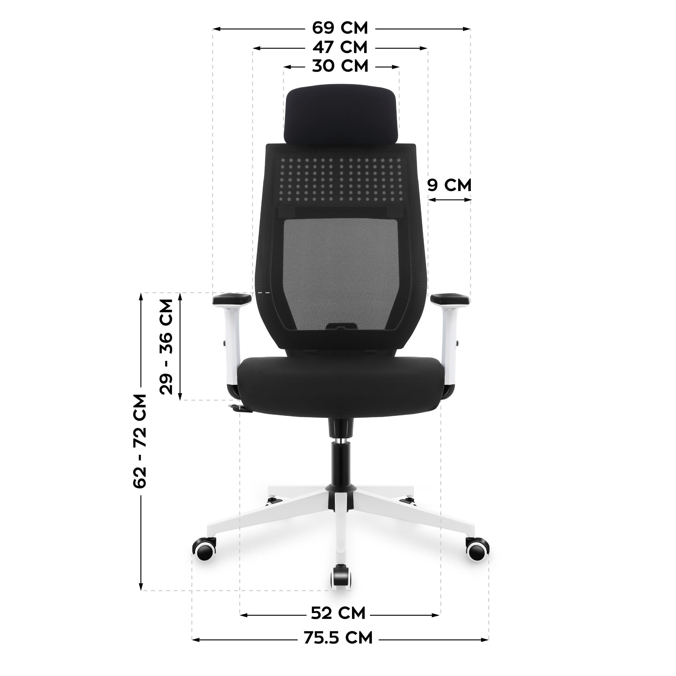 Kancelářská židle MARK ADLER MANAGER 3.9, černá 