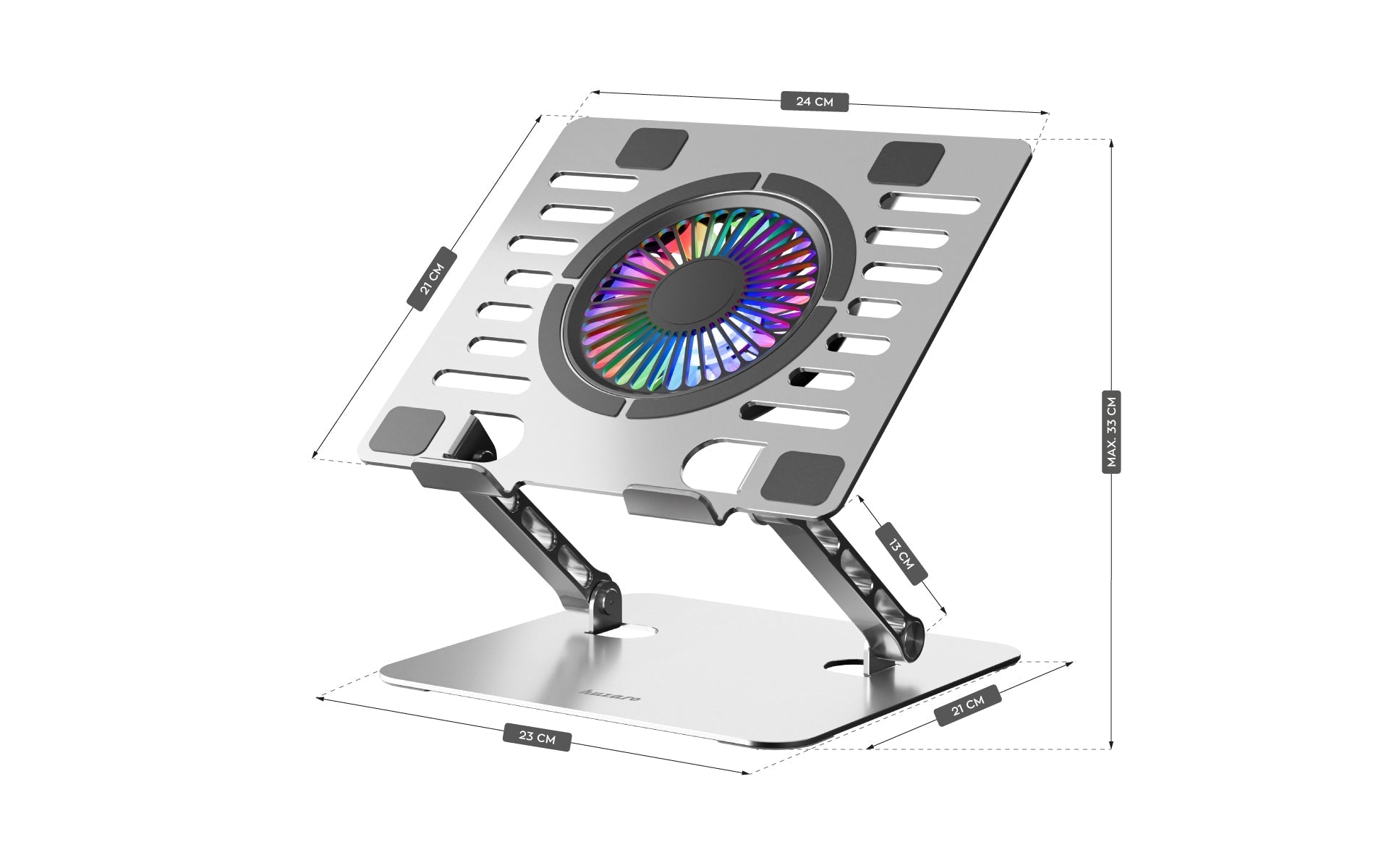 Chladicí podložka pod notebook Huzaro Hold 4.0 RGB 