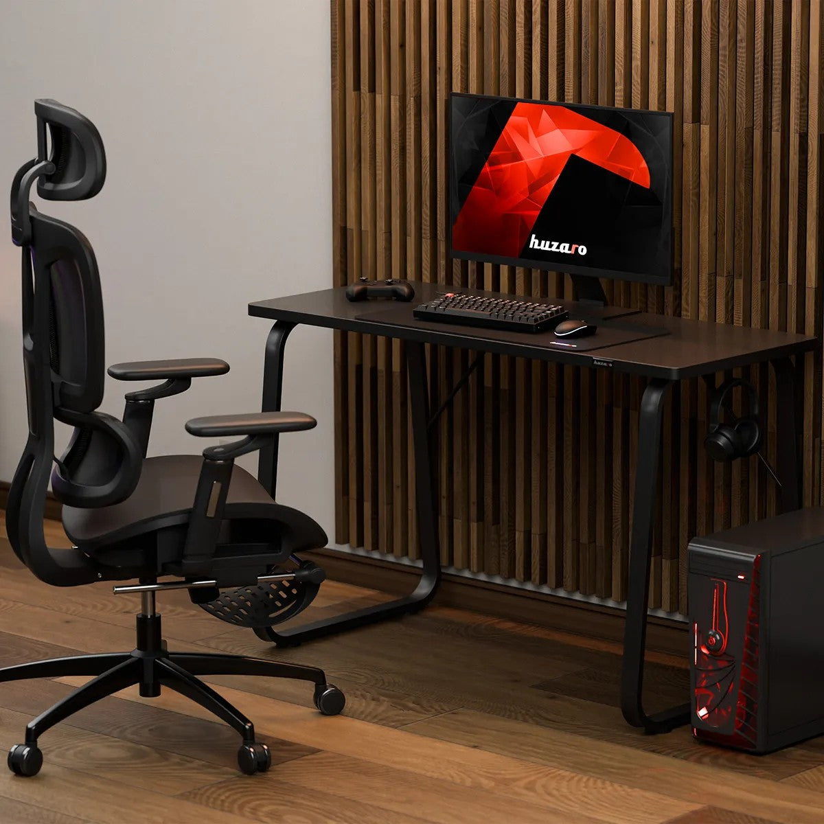 Herní stůl Huzaro Hero 1.5 černý 120 cm 