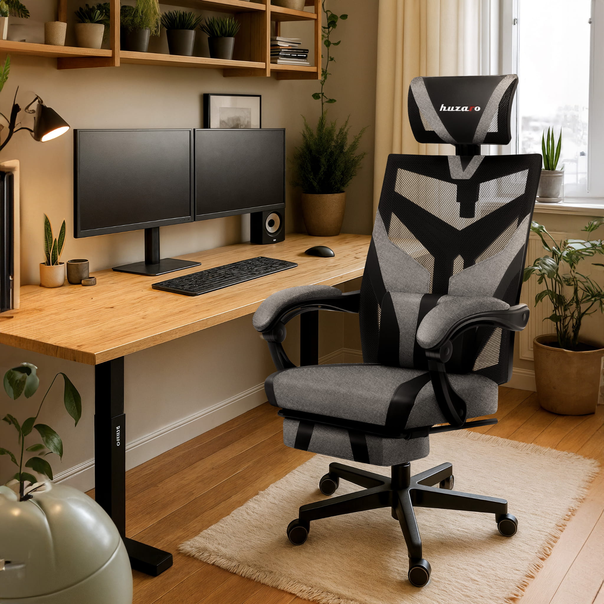 Herní židle Huzaro Combat 5.0 šedá 