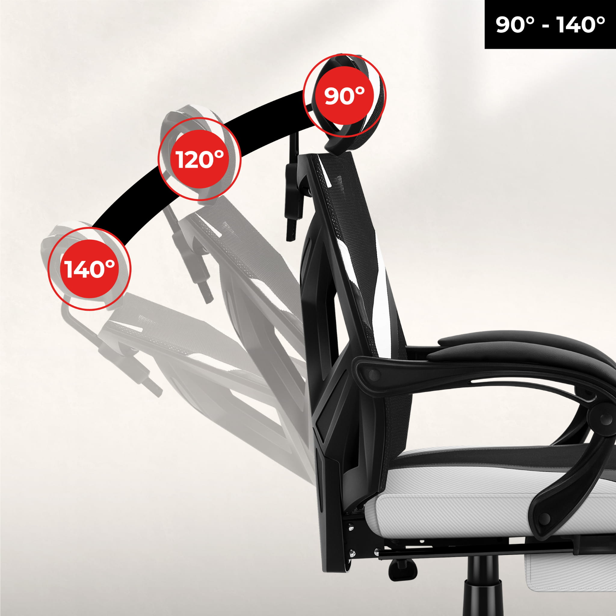 Herní židle Huzaro Combat 5.0 bílá 