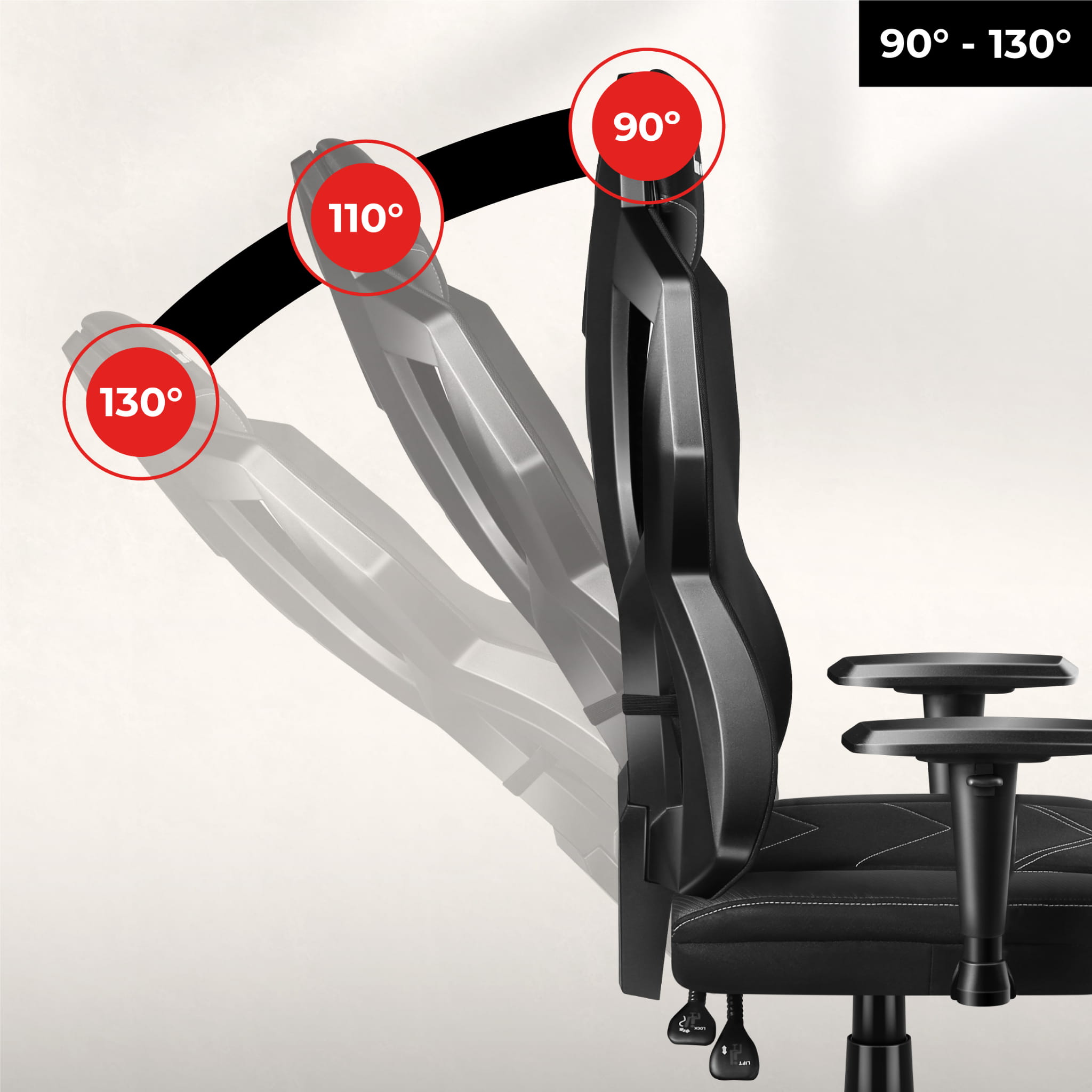 Herní židle Huzaro COMBAT 6.2 Black RGB 