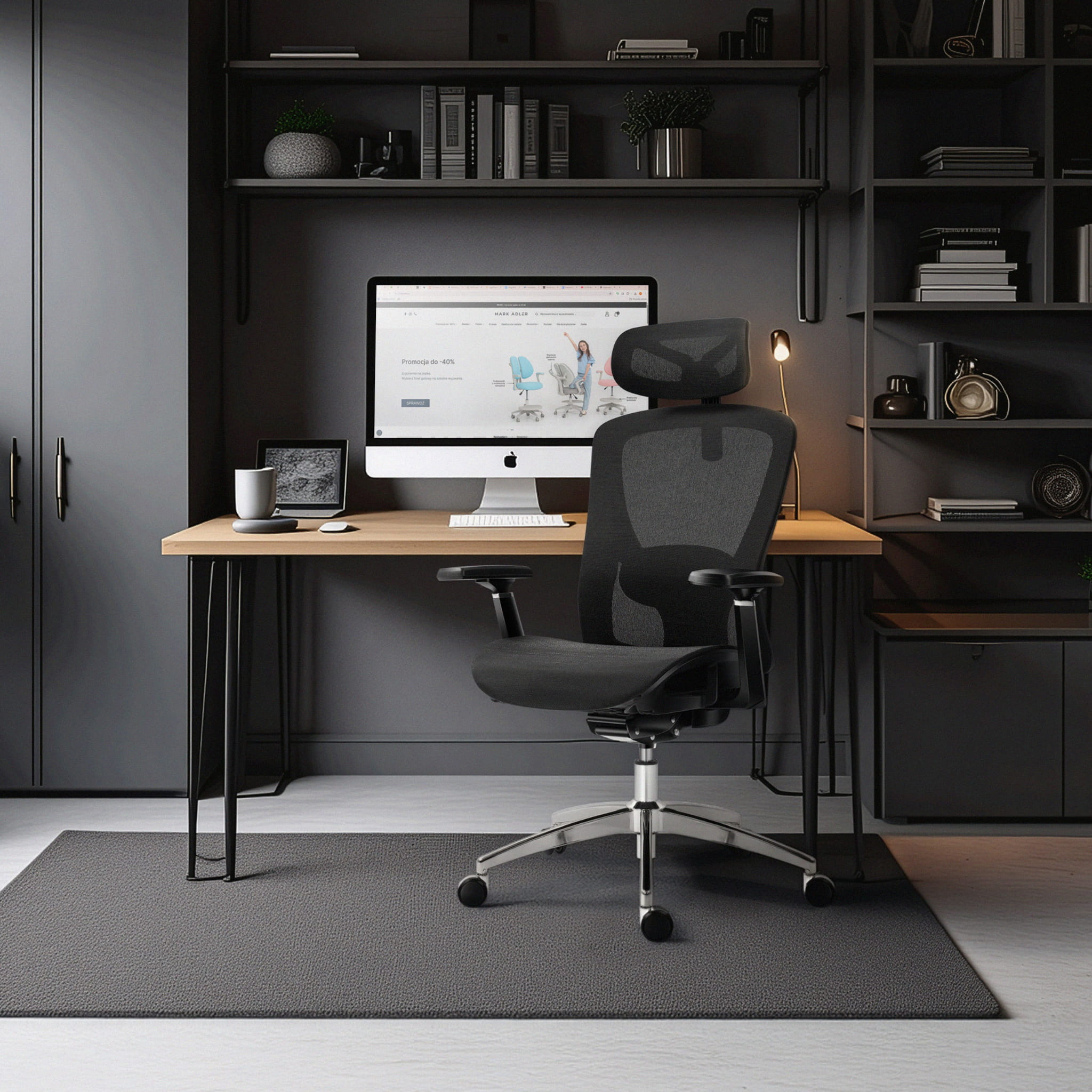 Ergonomická židle Mark Adler Expert 5.3 Black Mesh 