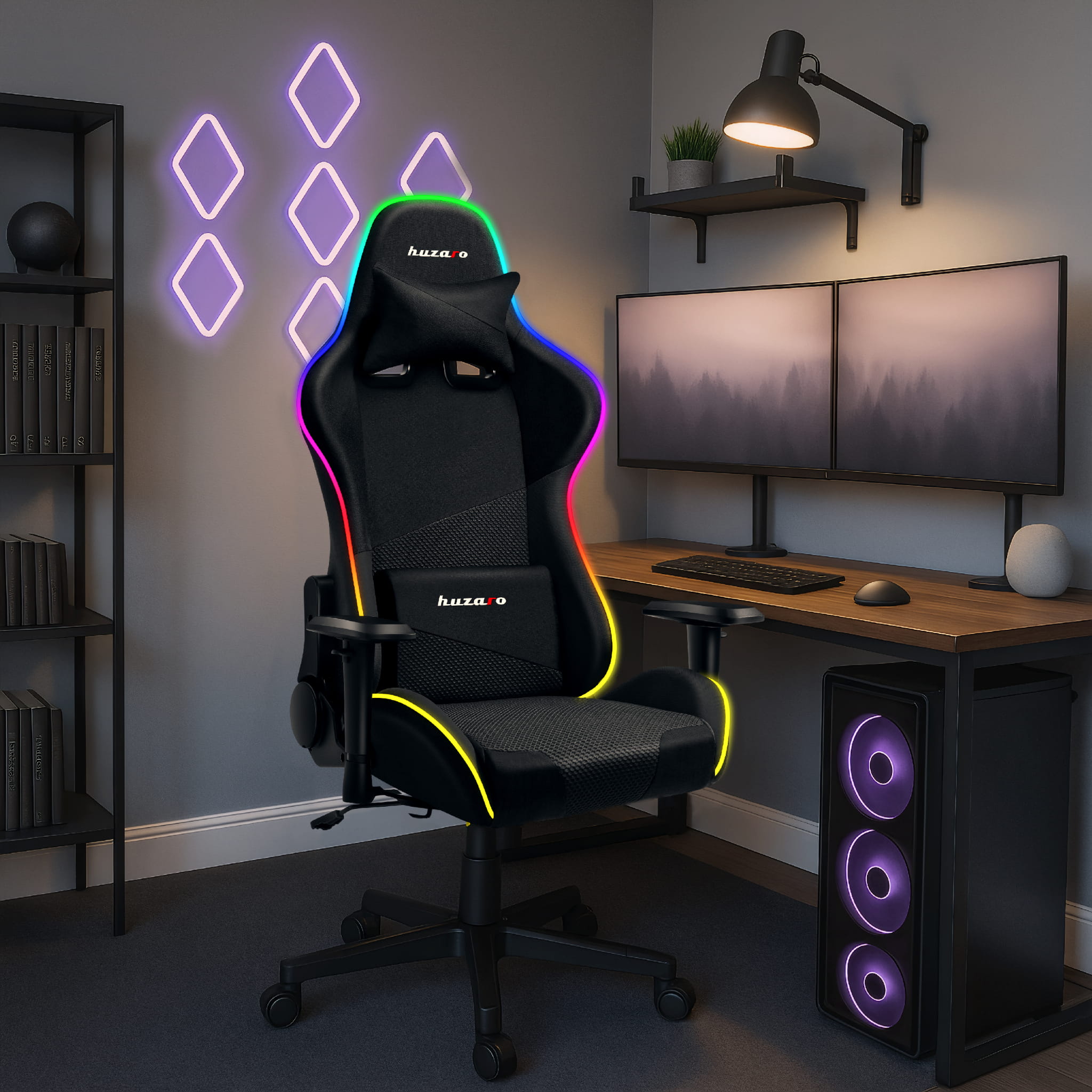 Herní židle Huzaro FORCE 6.3 RGB MESH 