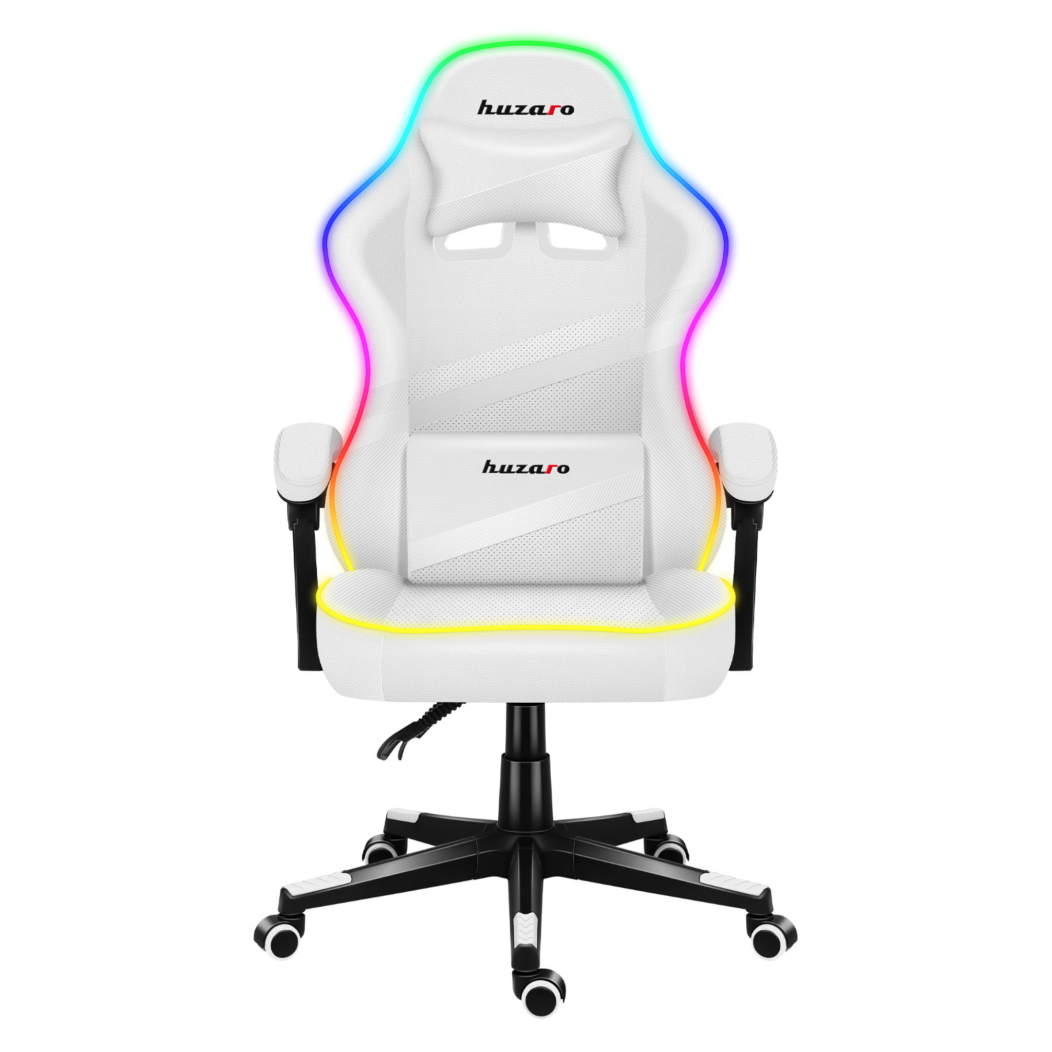 Herní židle HUZARO FORCE 4.4 RGB bílá 