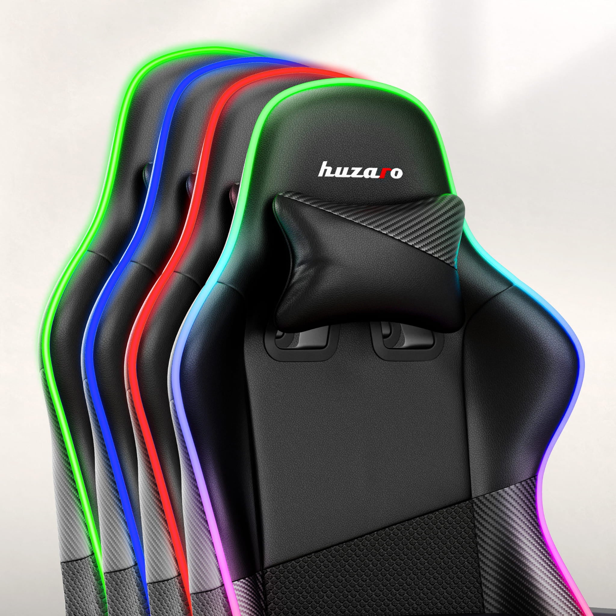 Herní židle HUZARO FORCE 6.2 Black RGB LED 