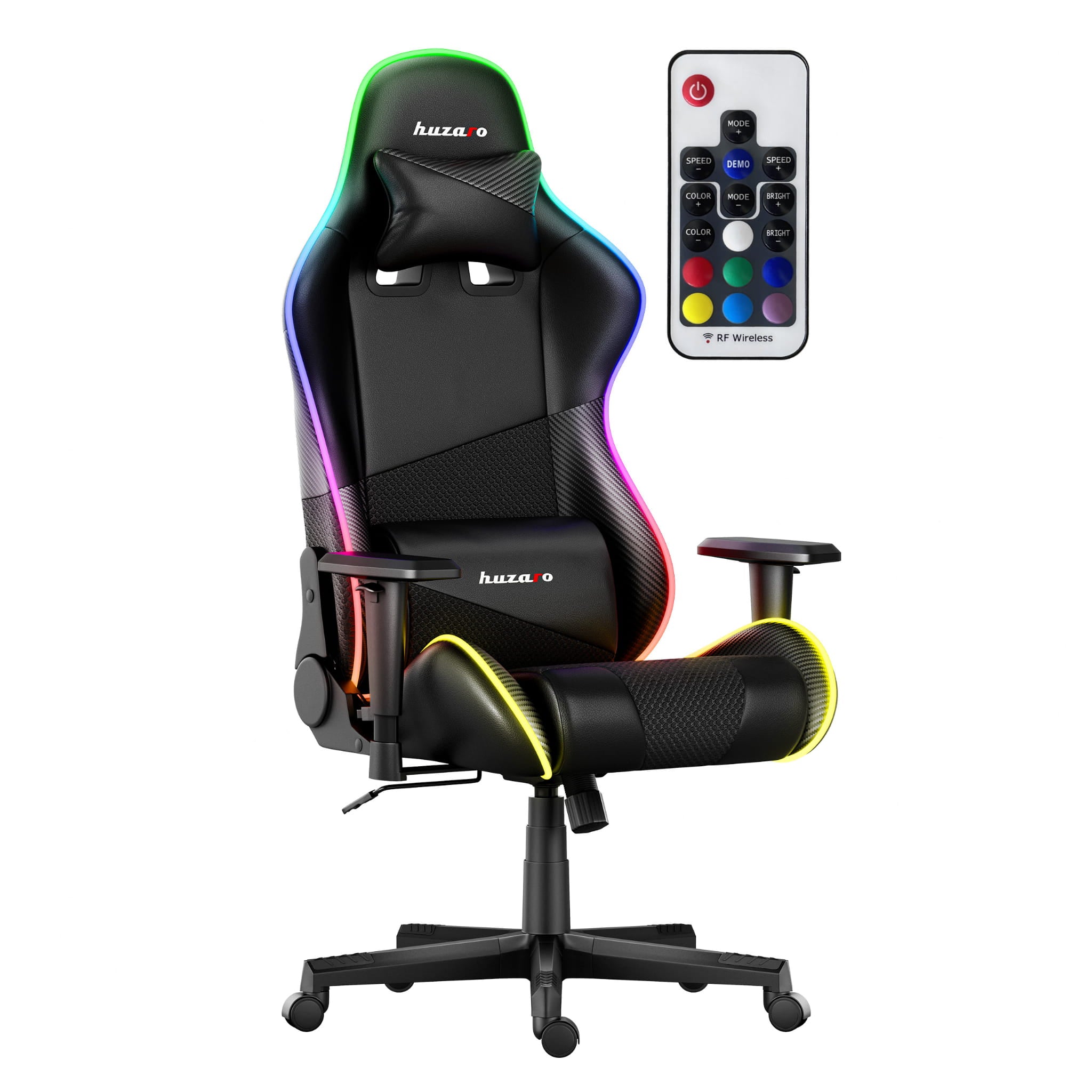 Herní židle HUZARO FORCE 6.2 Black RGB LED 