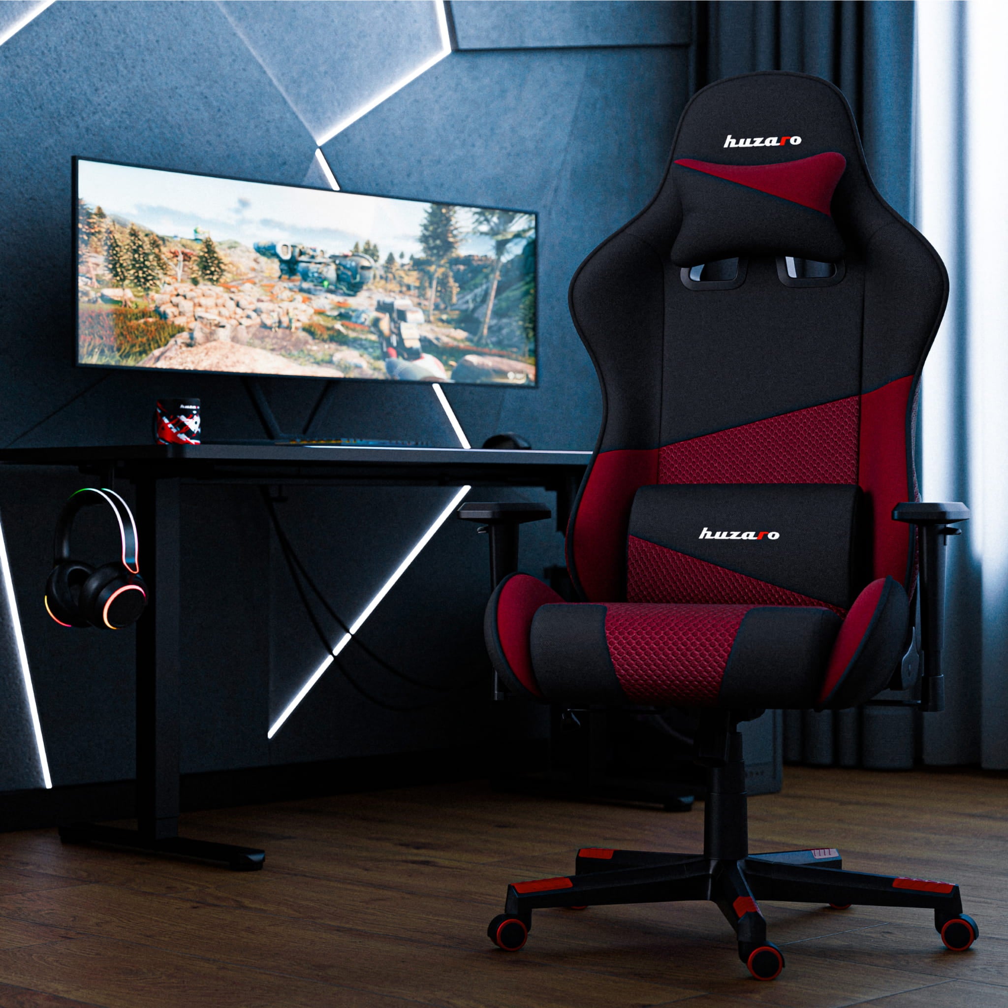 Herní židle HUZARO FORCE 6.2 Red Mesh 