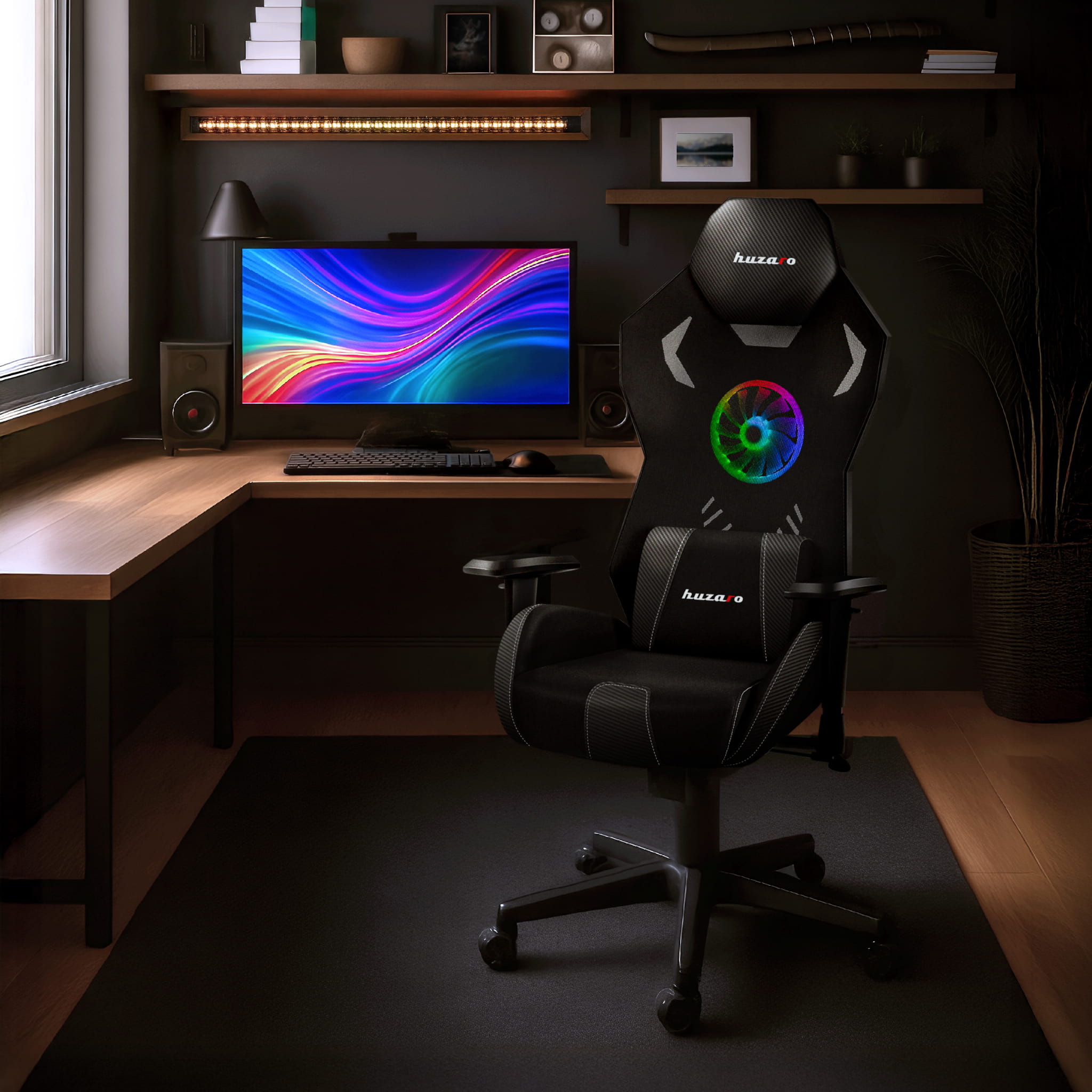 Herní židle Huzaro Combat 7.6 RGB LED 