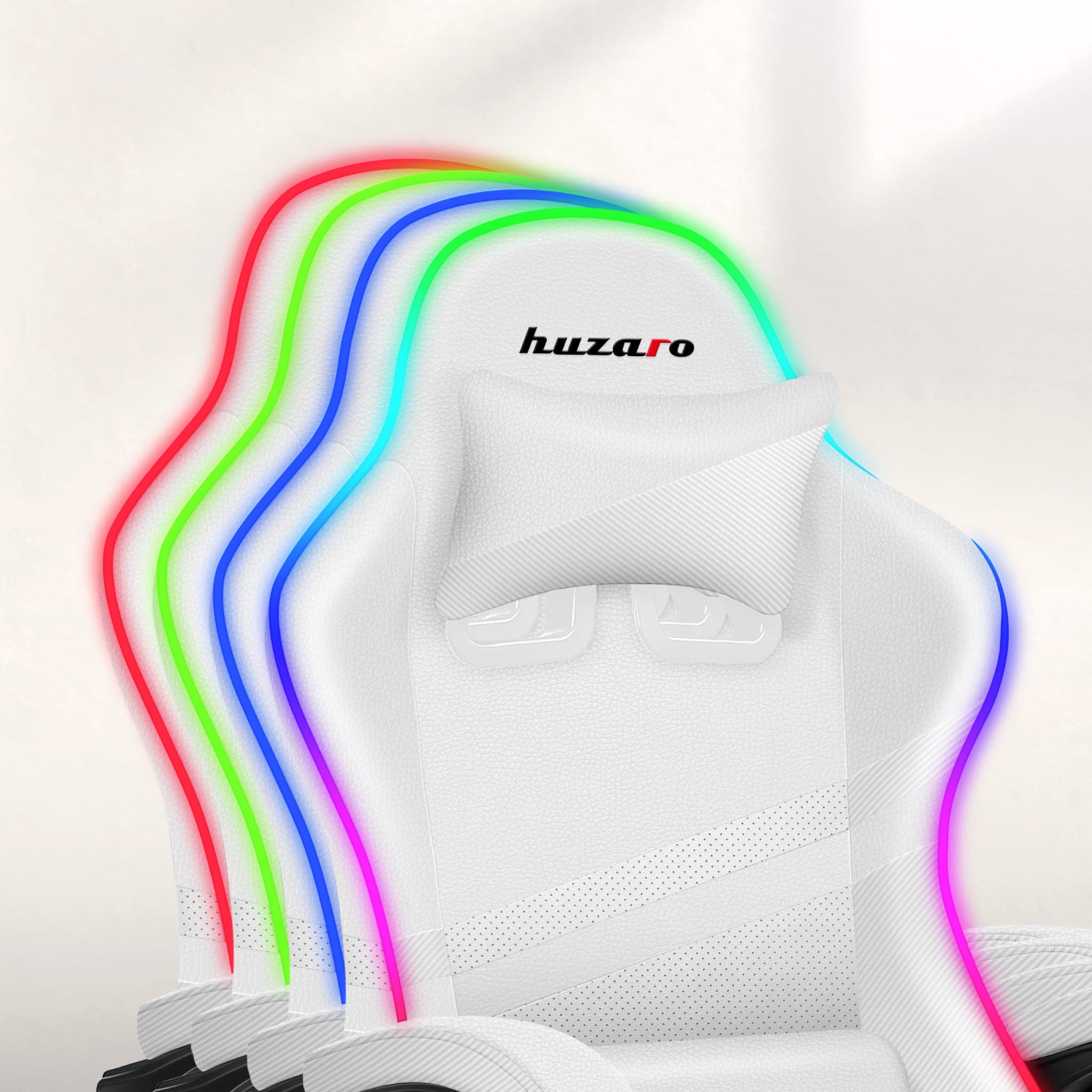 Herní židle HUZARO FORCE 4.4 RGB bílá 