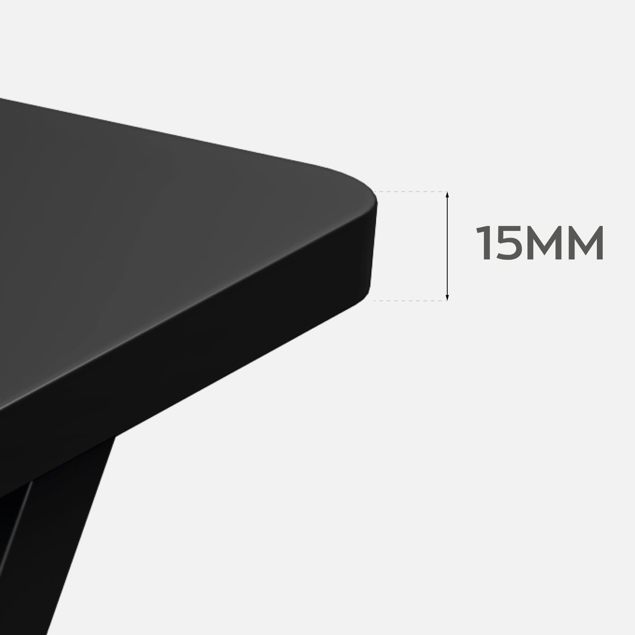 Herní stůl Huzaro Hero 1.8 černý 100 cm 